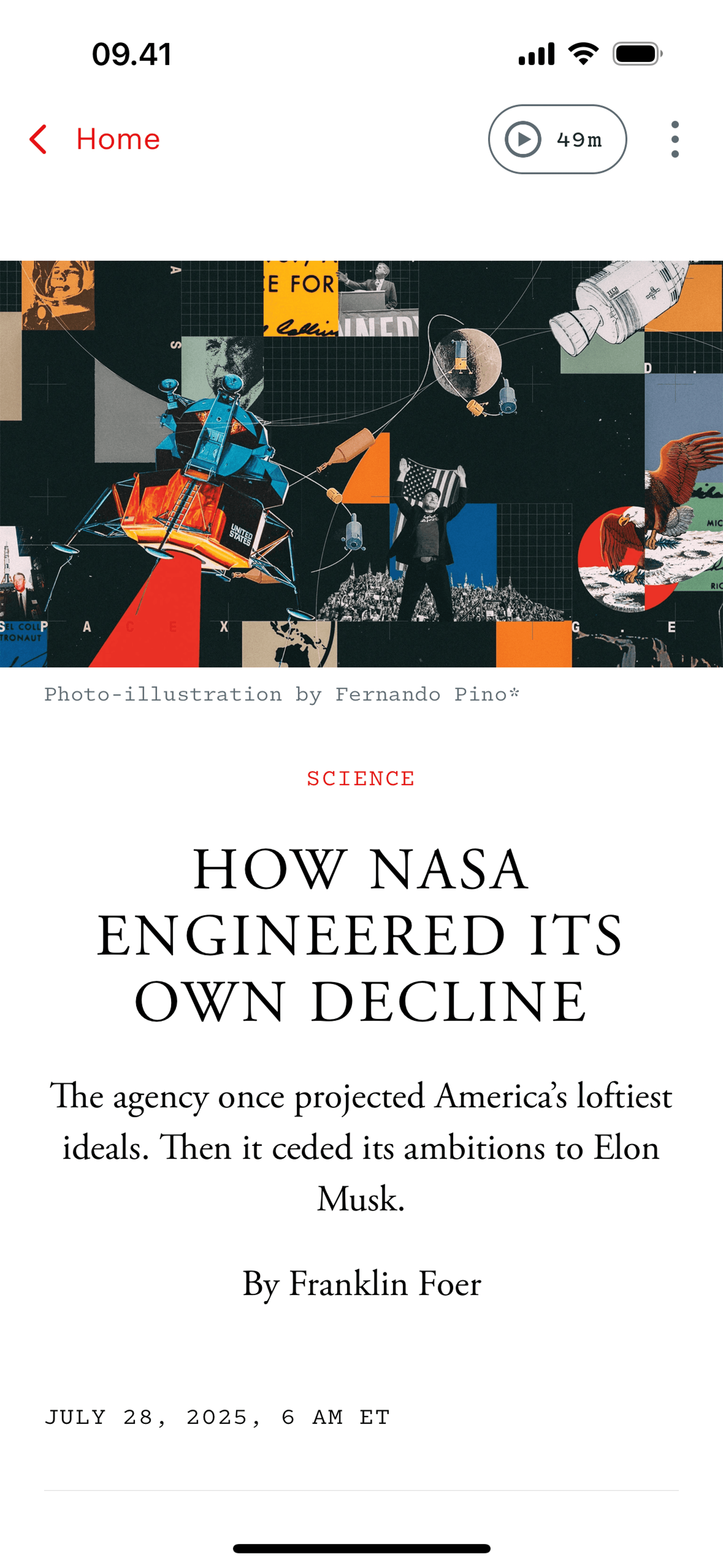 The Atlantic Magazine iOS News interface screenshot 8