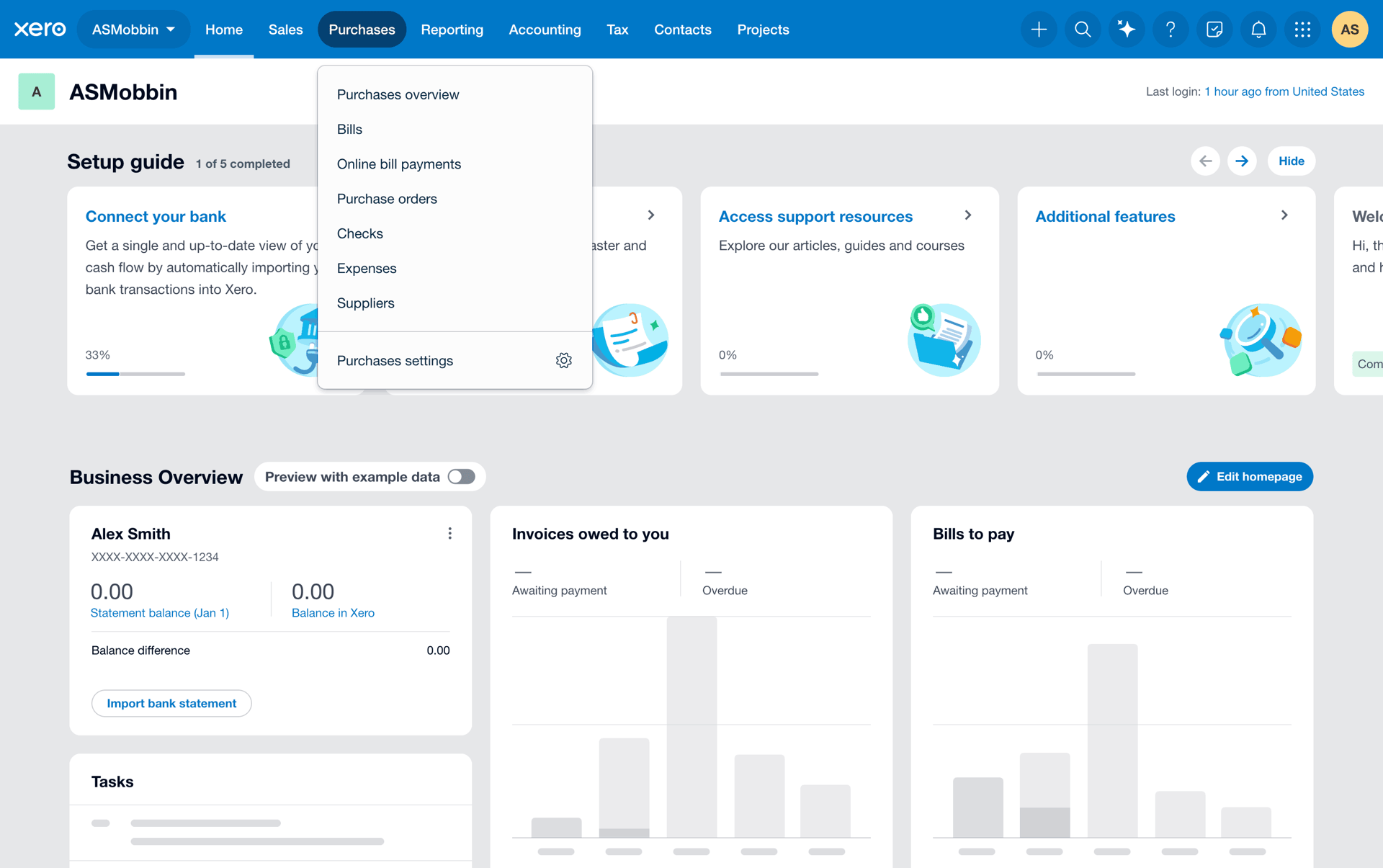 Xero Web Business interface screenshot 21