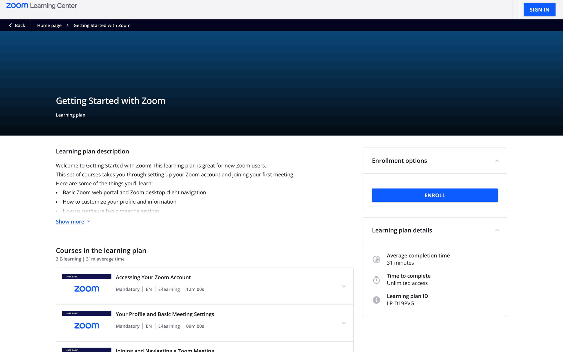 Zoom onboarding reference for use real product ui
