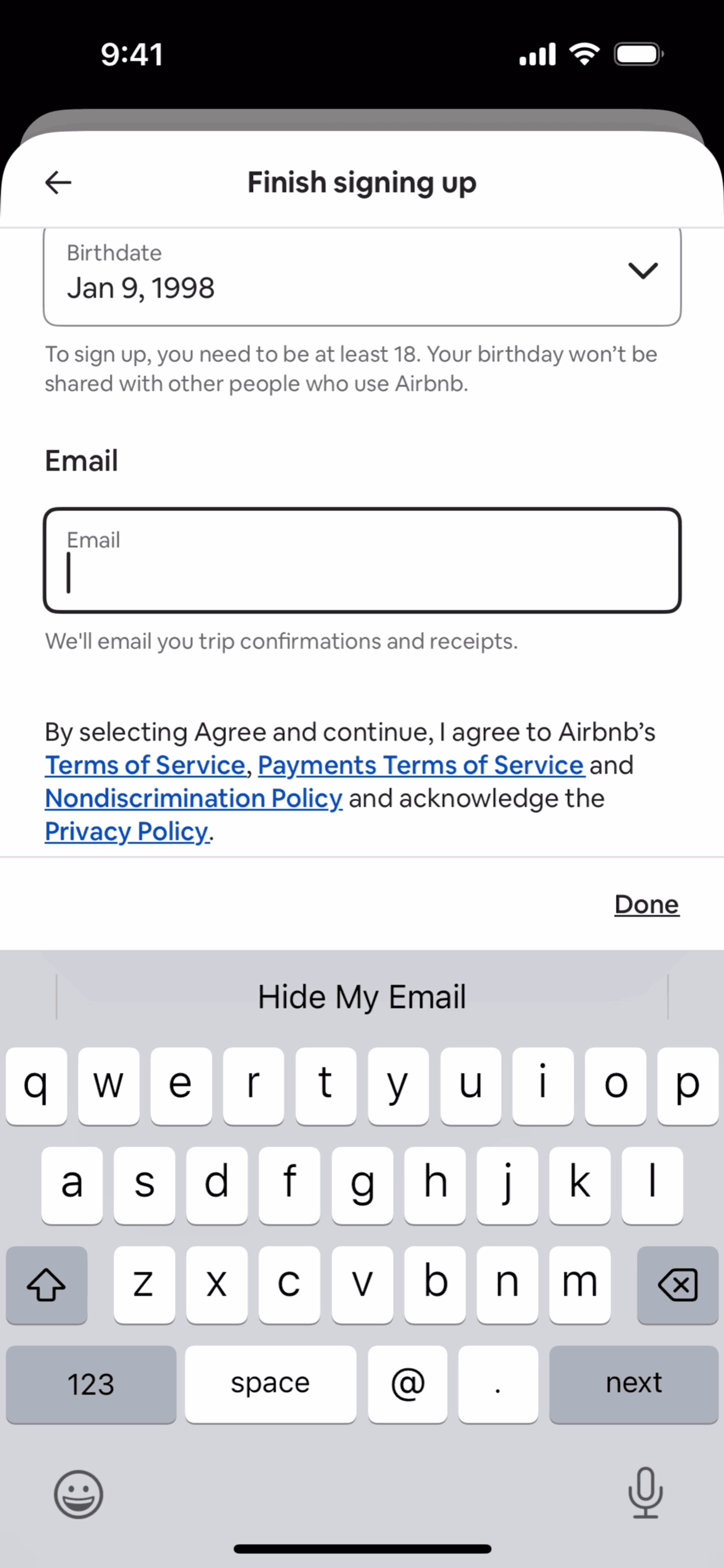 Airbnb iOS Real Estate interface screenshot 9