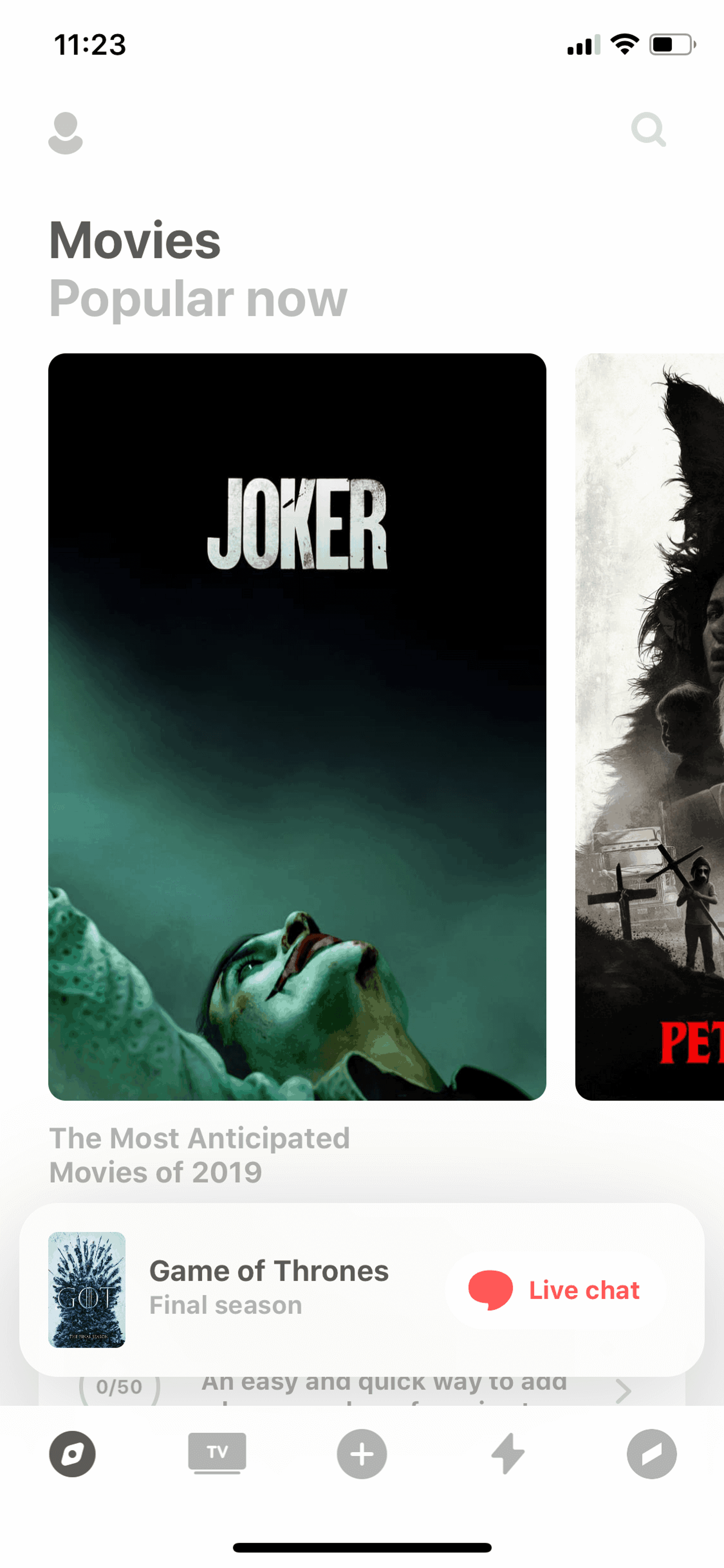 Must iOS Entertainment interface screenshot 5