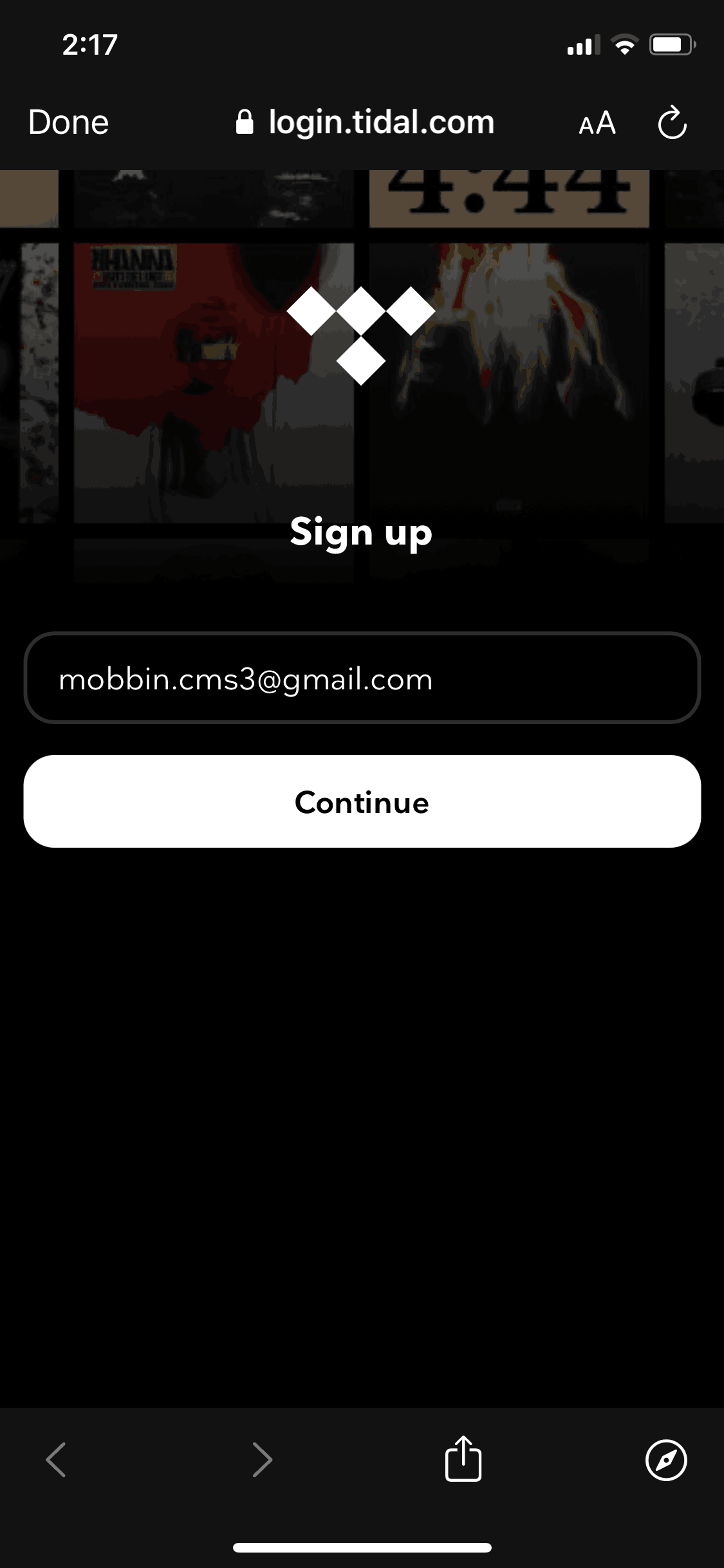 TIDAL iOS Music & Audio interface screenshot 5