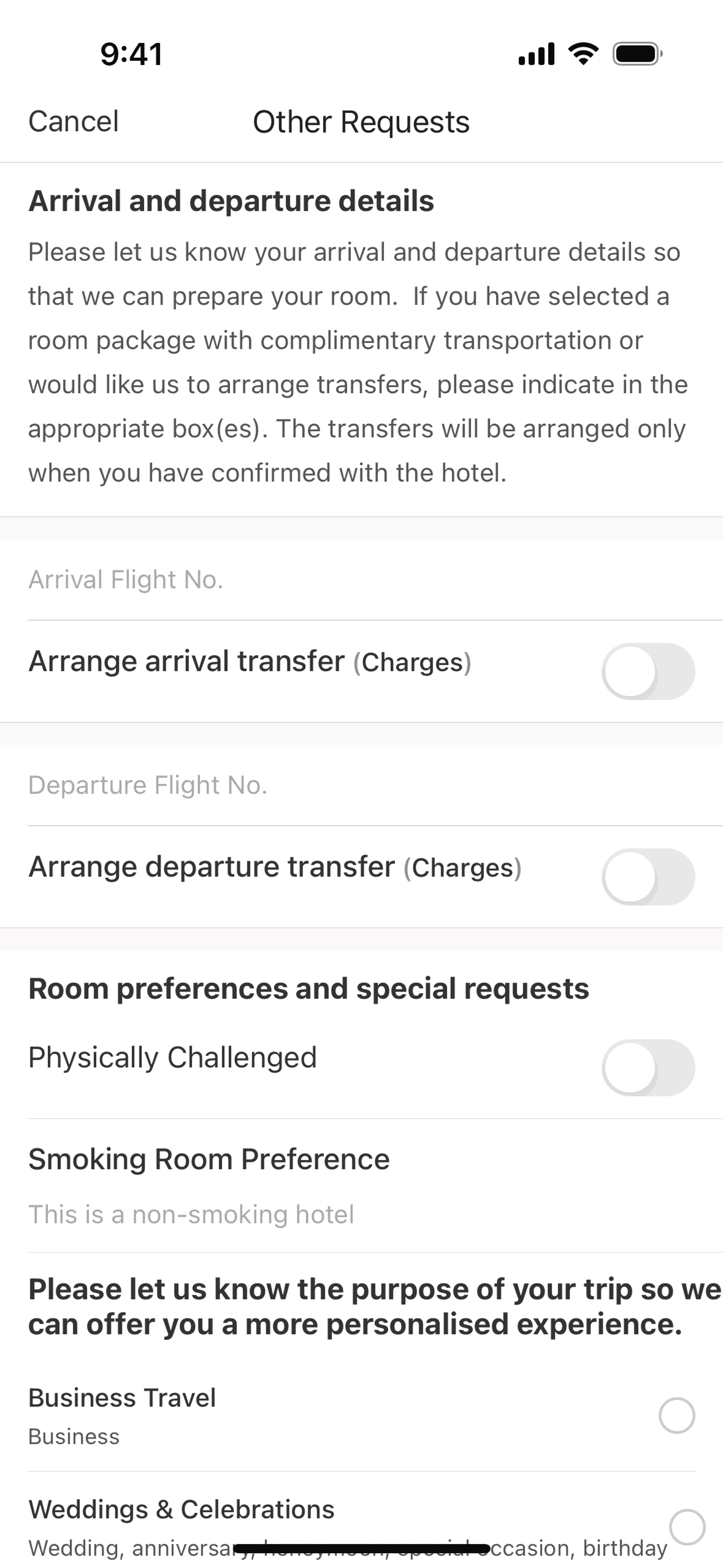 Adding request on Shangri-La Circle (ios) screen 2