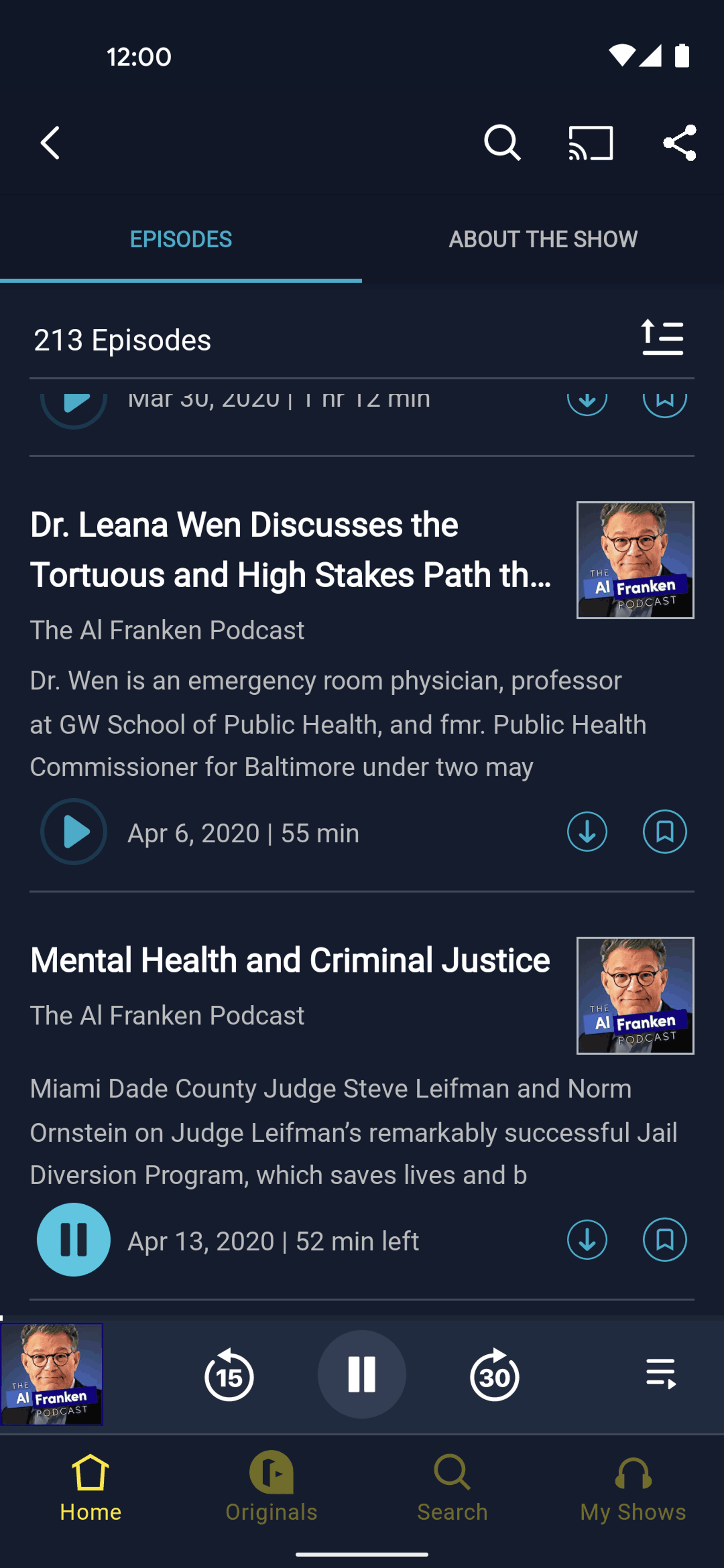 Luminary Android Entertainment interface screenshot 18