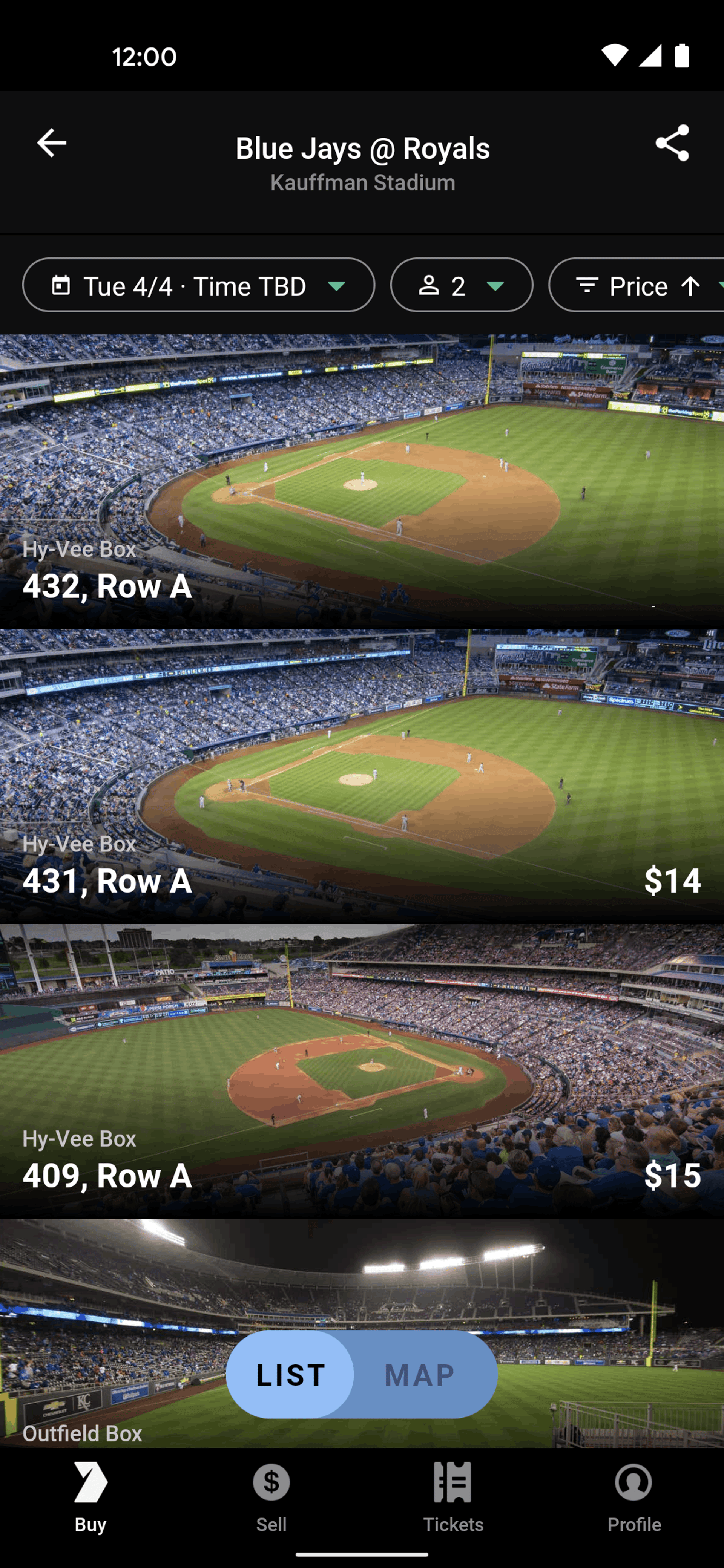 Gametime Android Entertainment interface screenshot 18