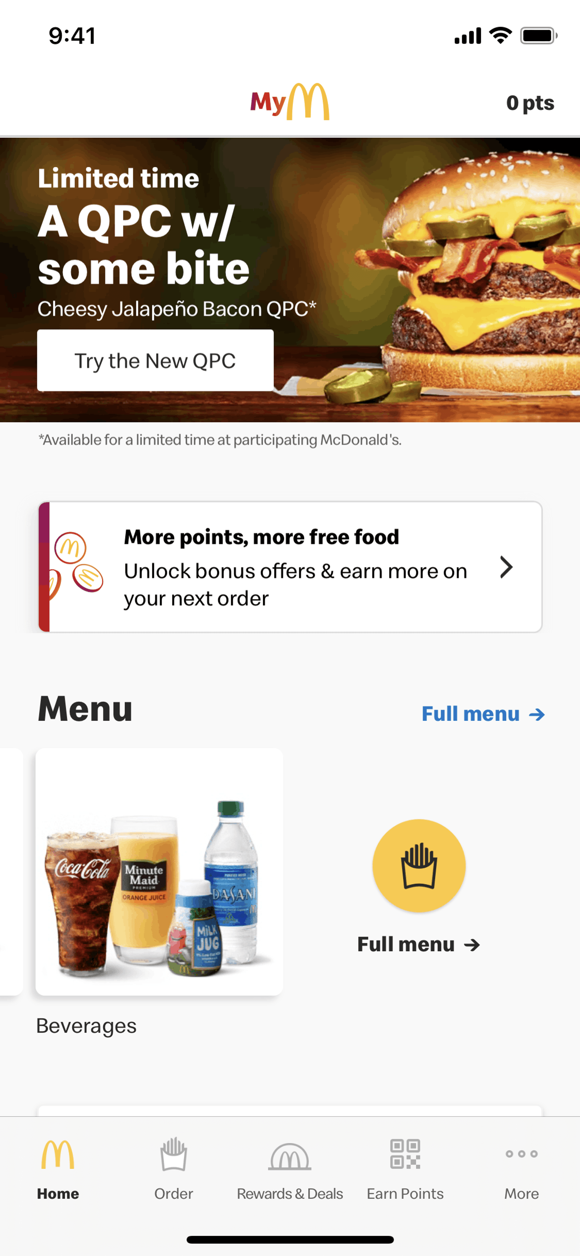 McDonald's iOS Food & Drink interface screenshot 24