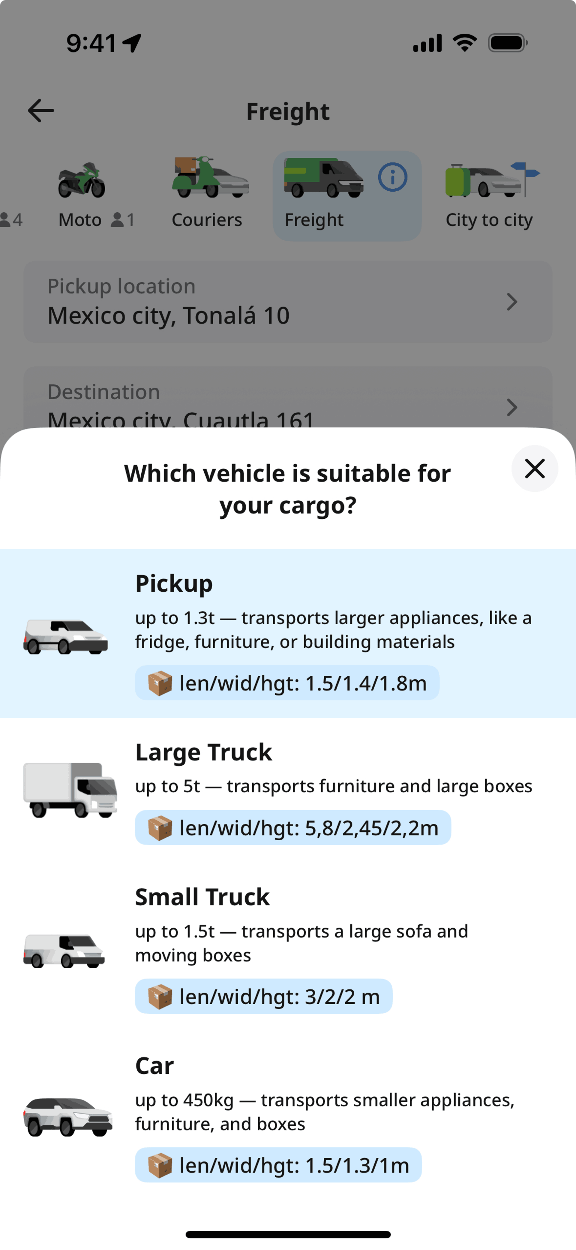 inDrive iOS Travel & Transportation interface screenshot 3