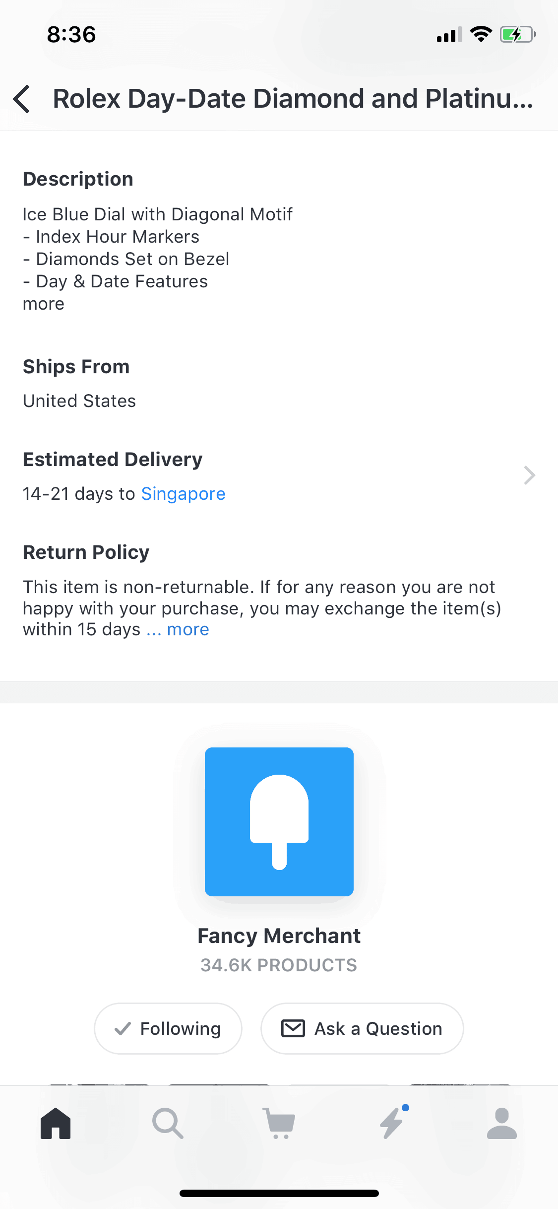 Fancy iOS Shopping interface screenshot 21