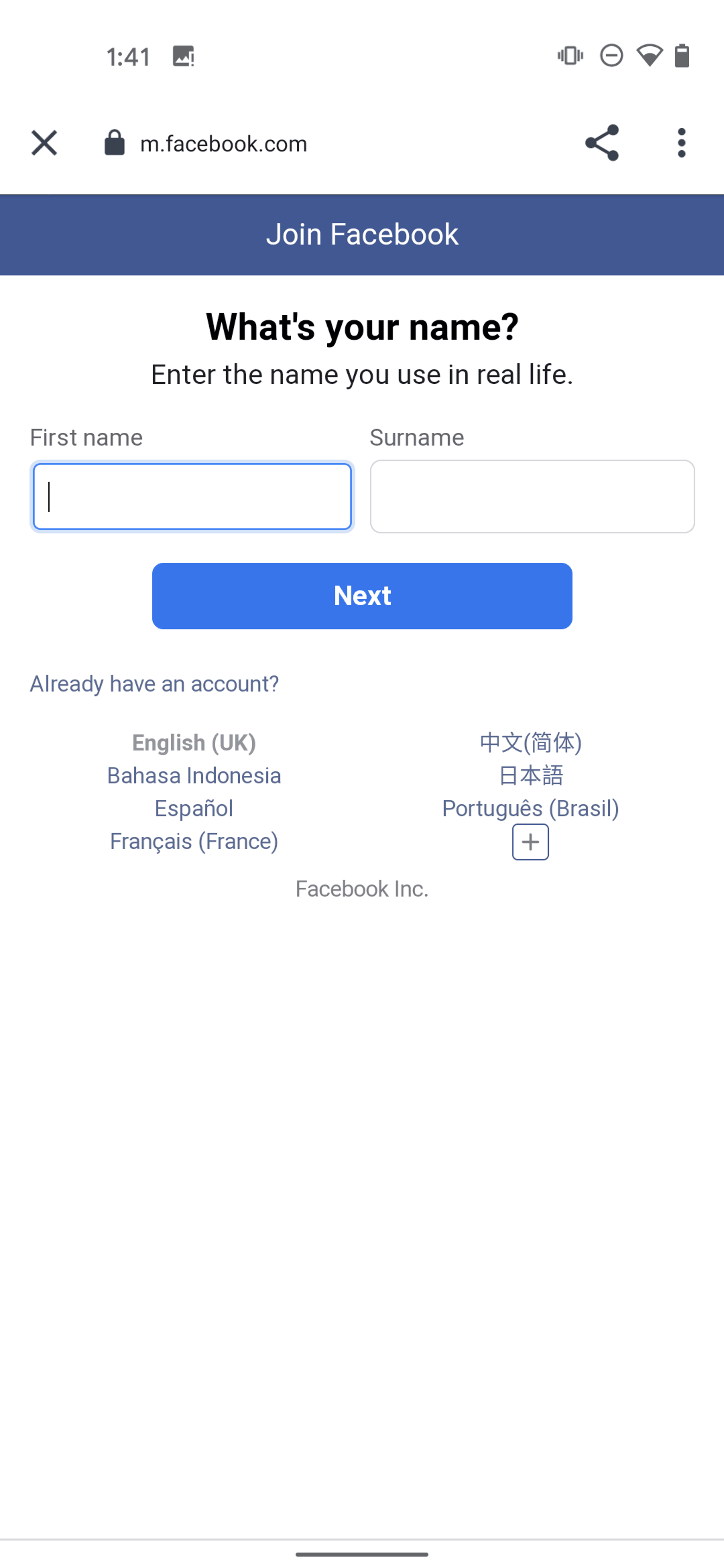 Messenger Android Social Networking interface screenshot 3