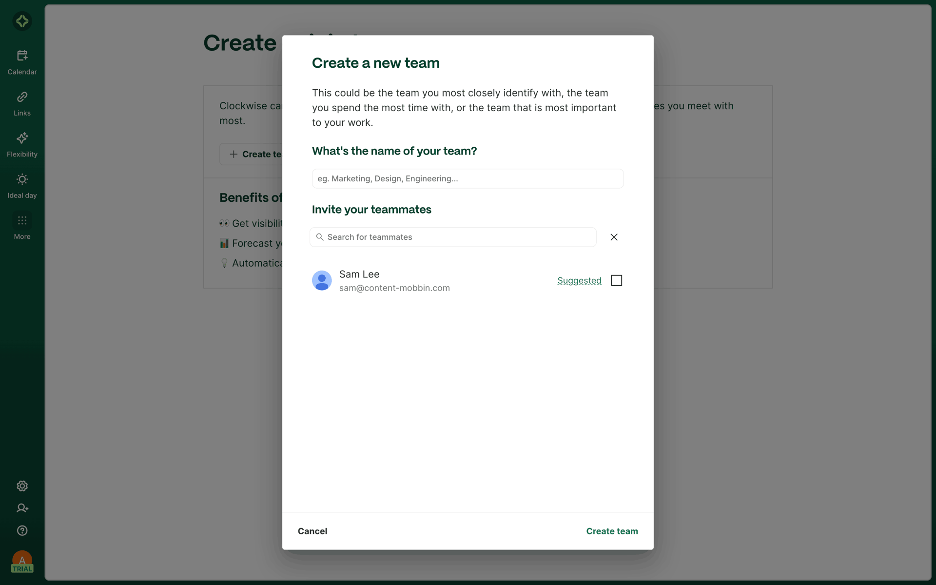 Clockwise Web Productivity interface screenshot 17