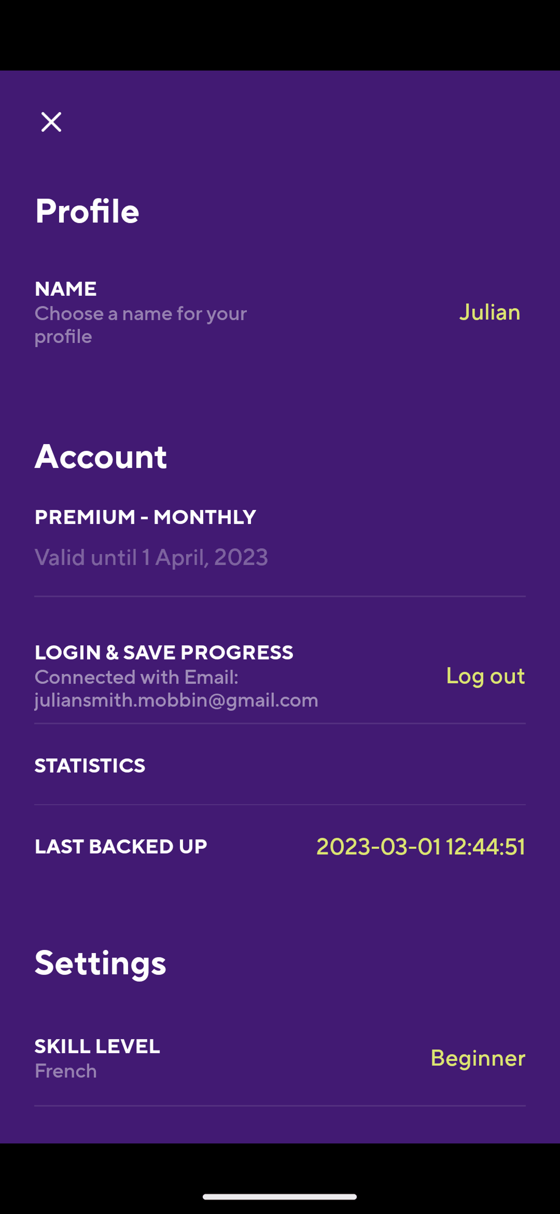 Drops Android Education interface screenshot 24