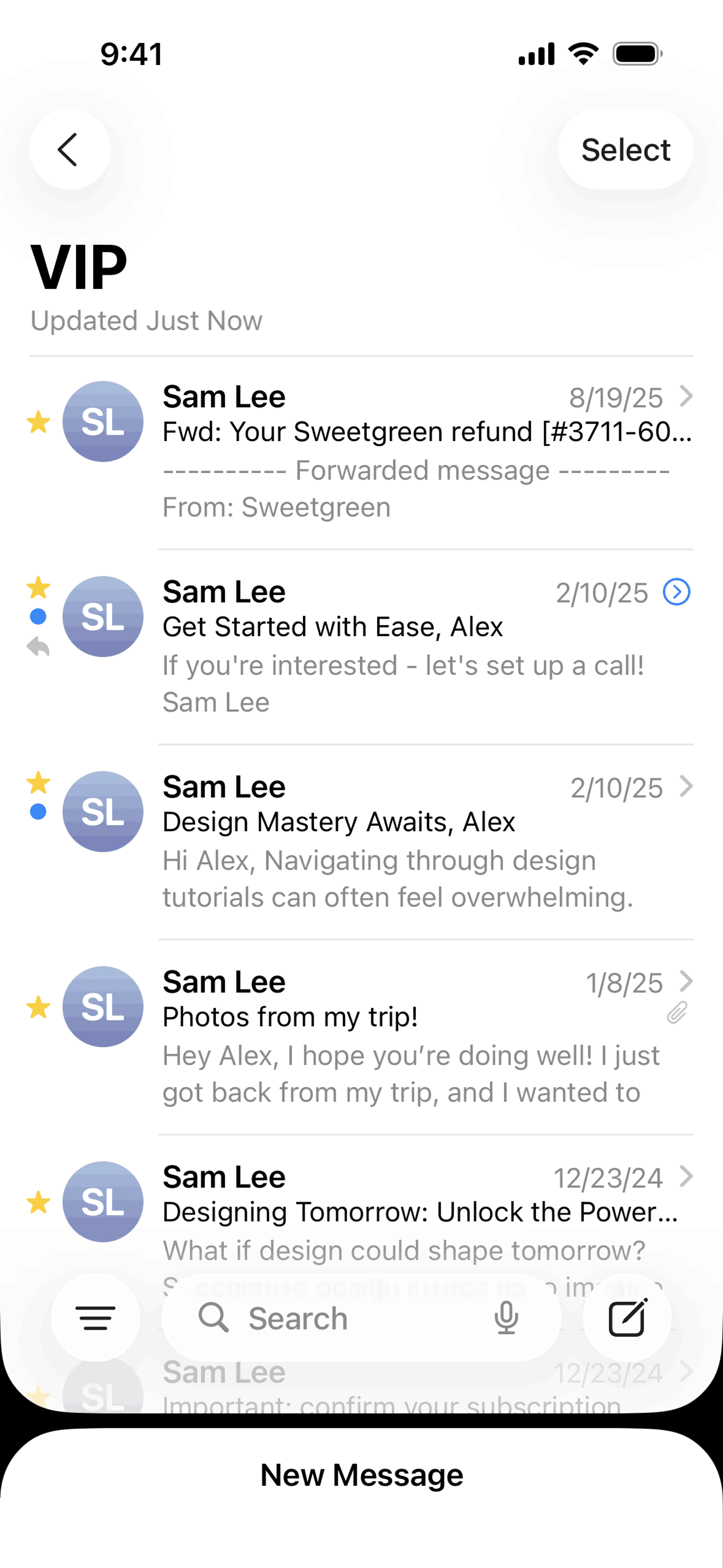 Apple Mail iOS Productivity interface screenshot 6