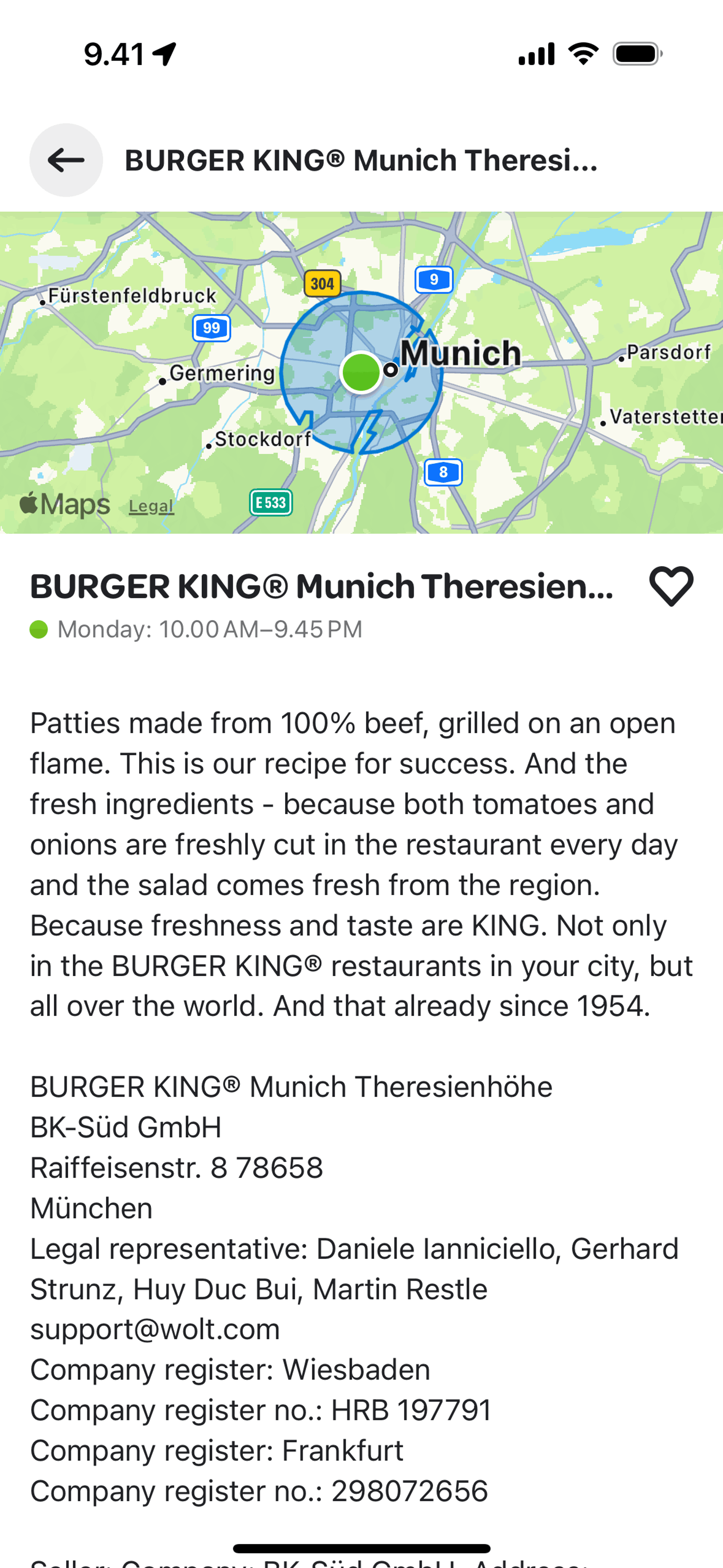 Wolt Delivery iOS Food & Drink interface screenshot 4