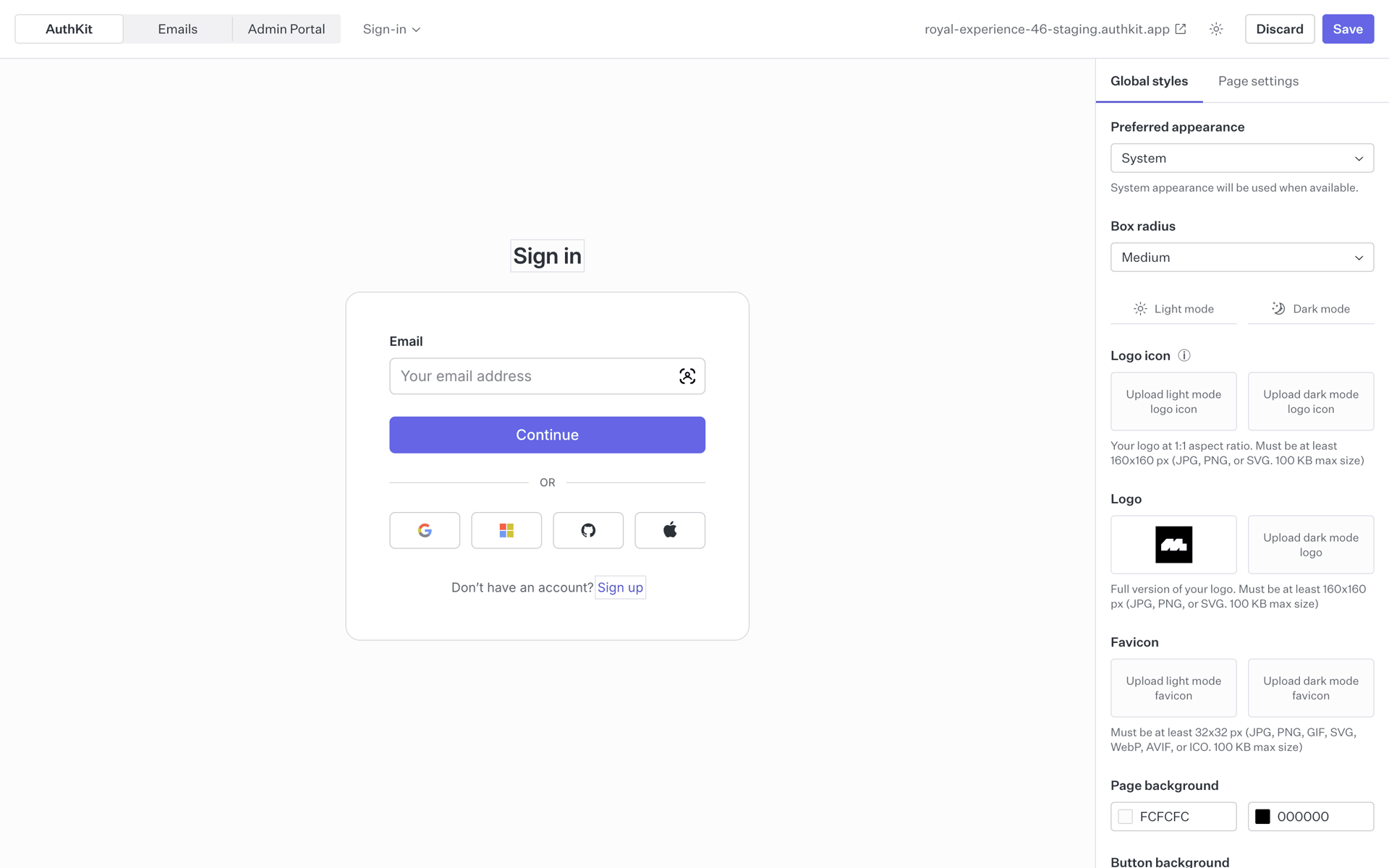 WorkOS Web Developer Tools interface screenshot 20
