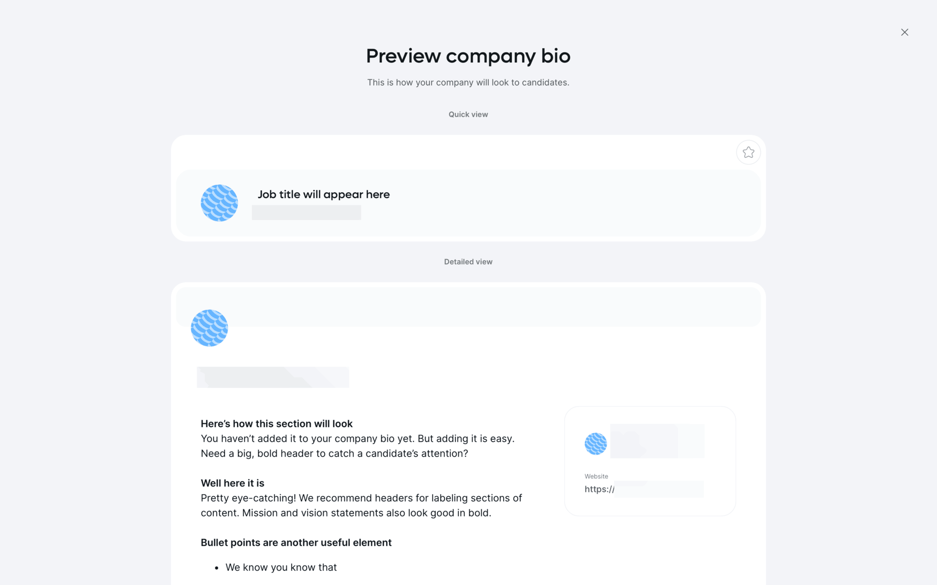 Remote Web Business interface screenshot 5