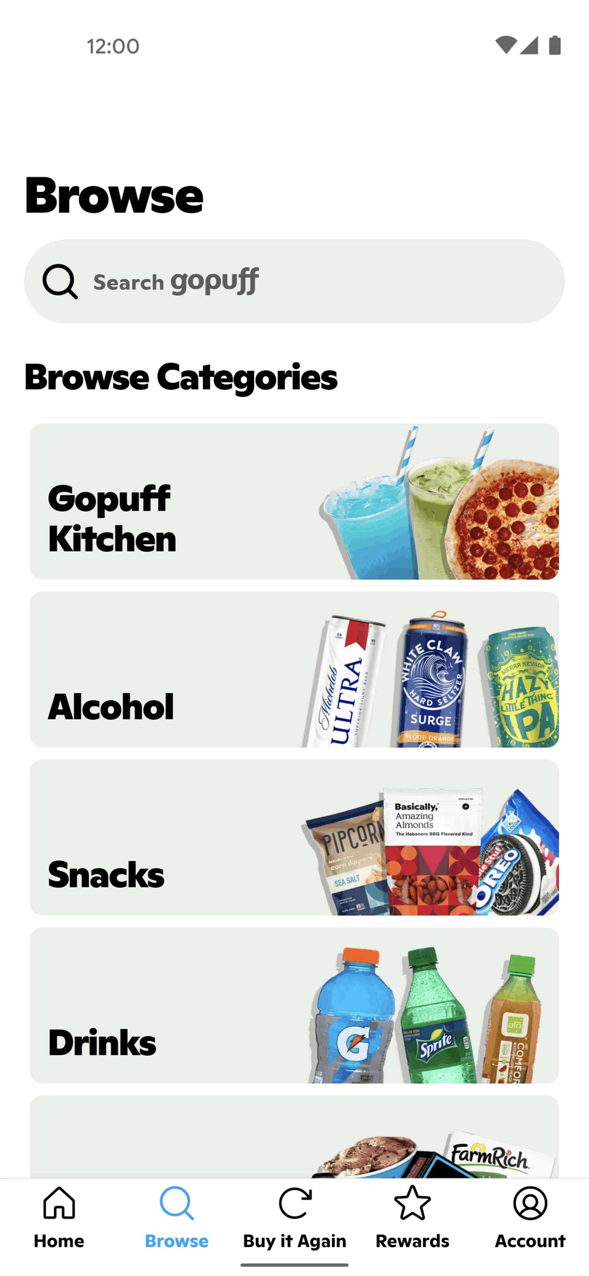Gopuff Android Food & Drink interface screenshot 11