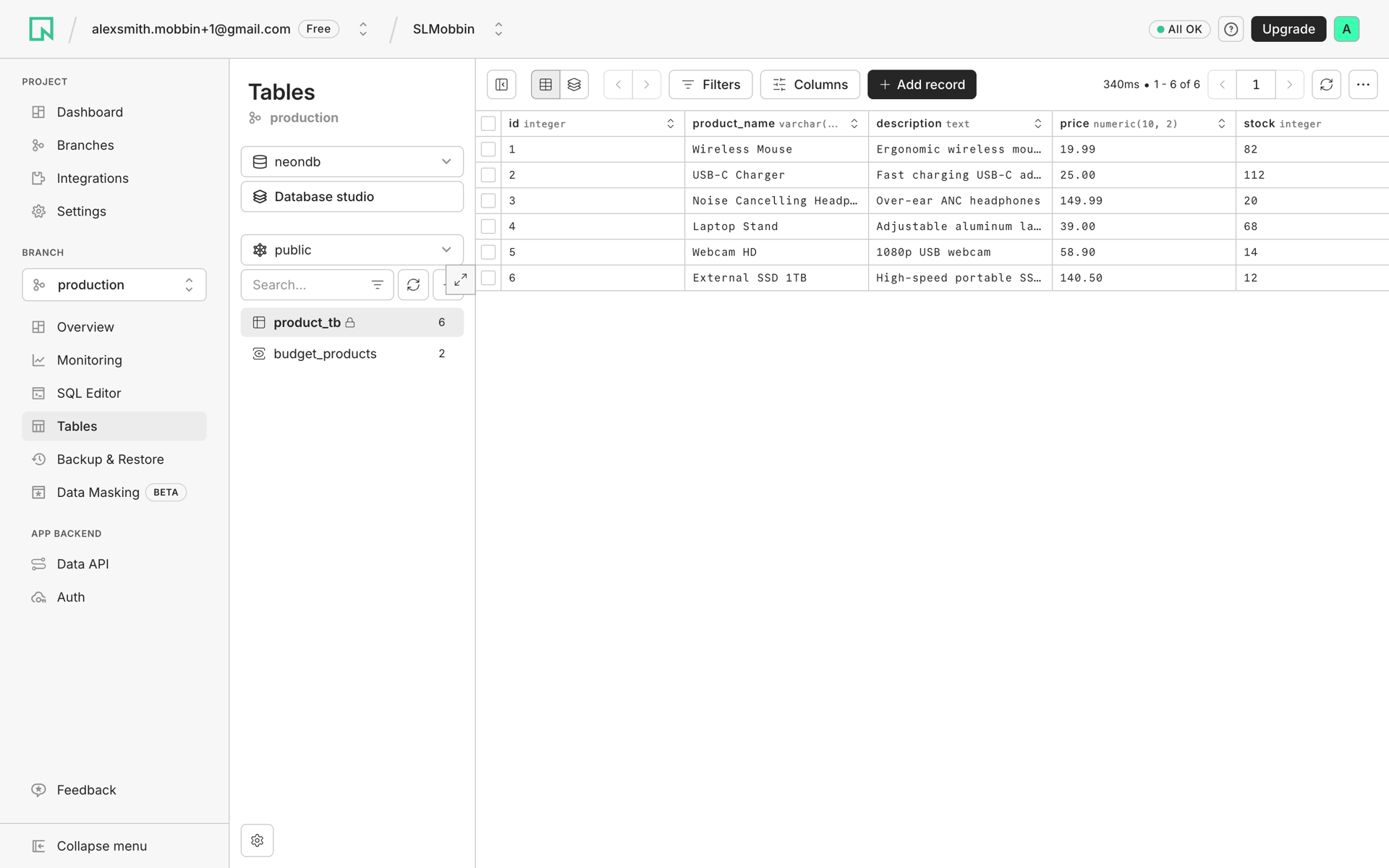 Neon Web Developer Tools interface screenshot 14