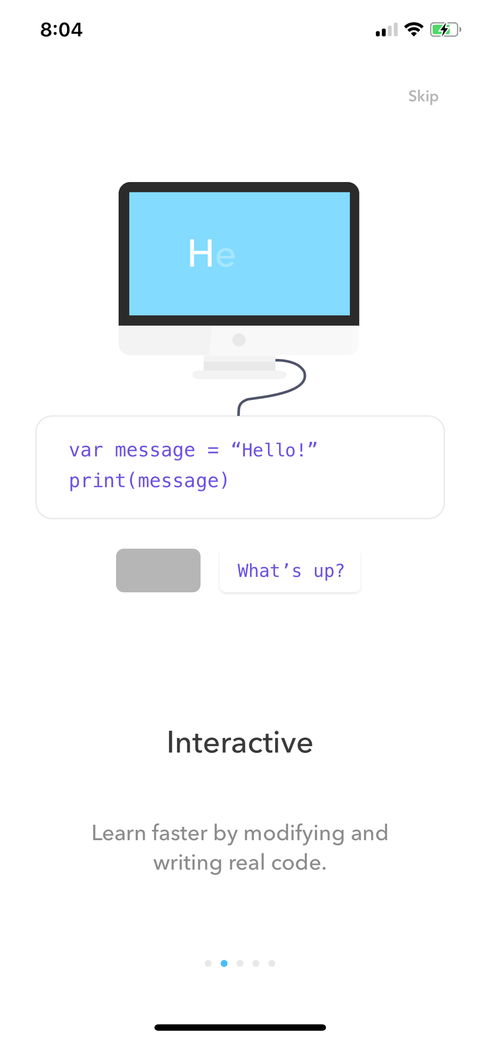 Py iOS Education interface screenshot 3