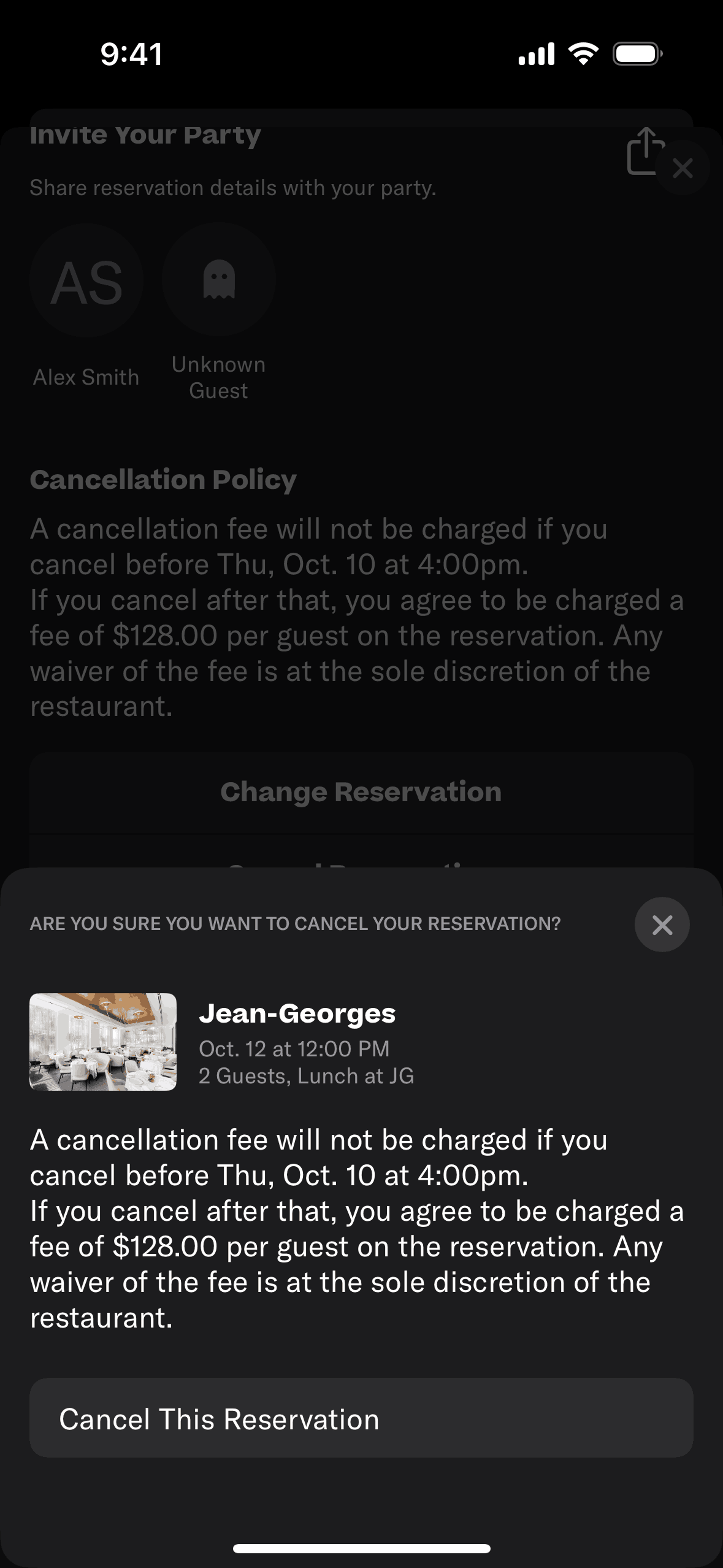 Resy iOS Food & Drink interface screenshot 7