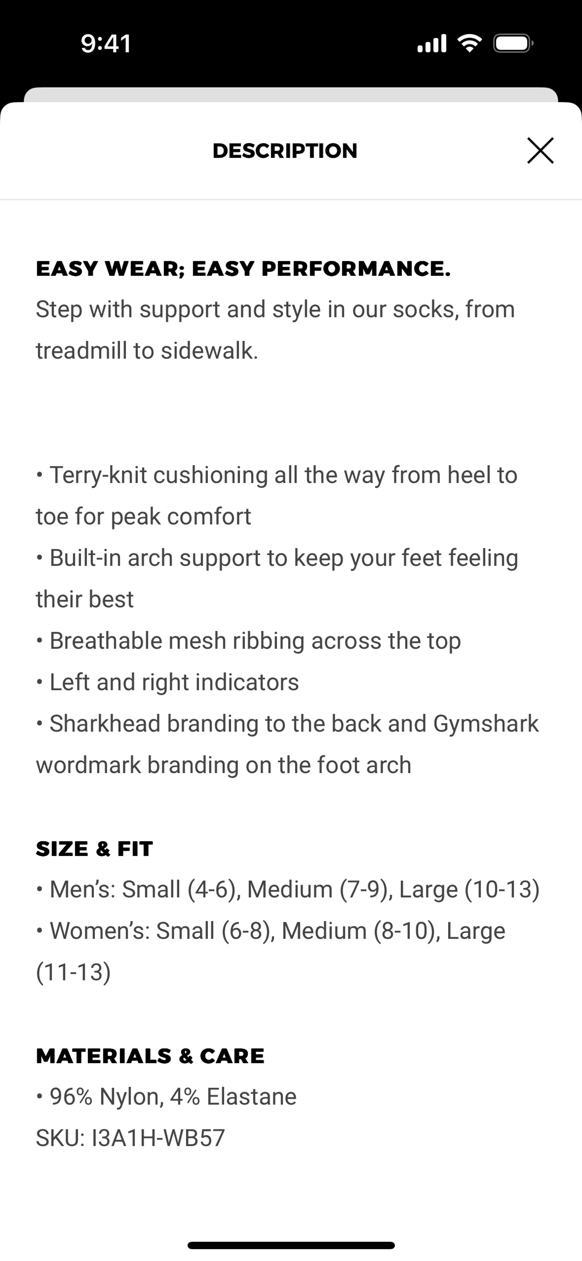 Gymshark iOS Shopping interface screenshot 14