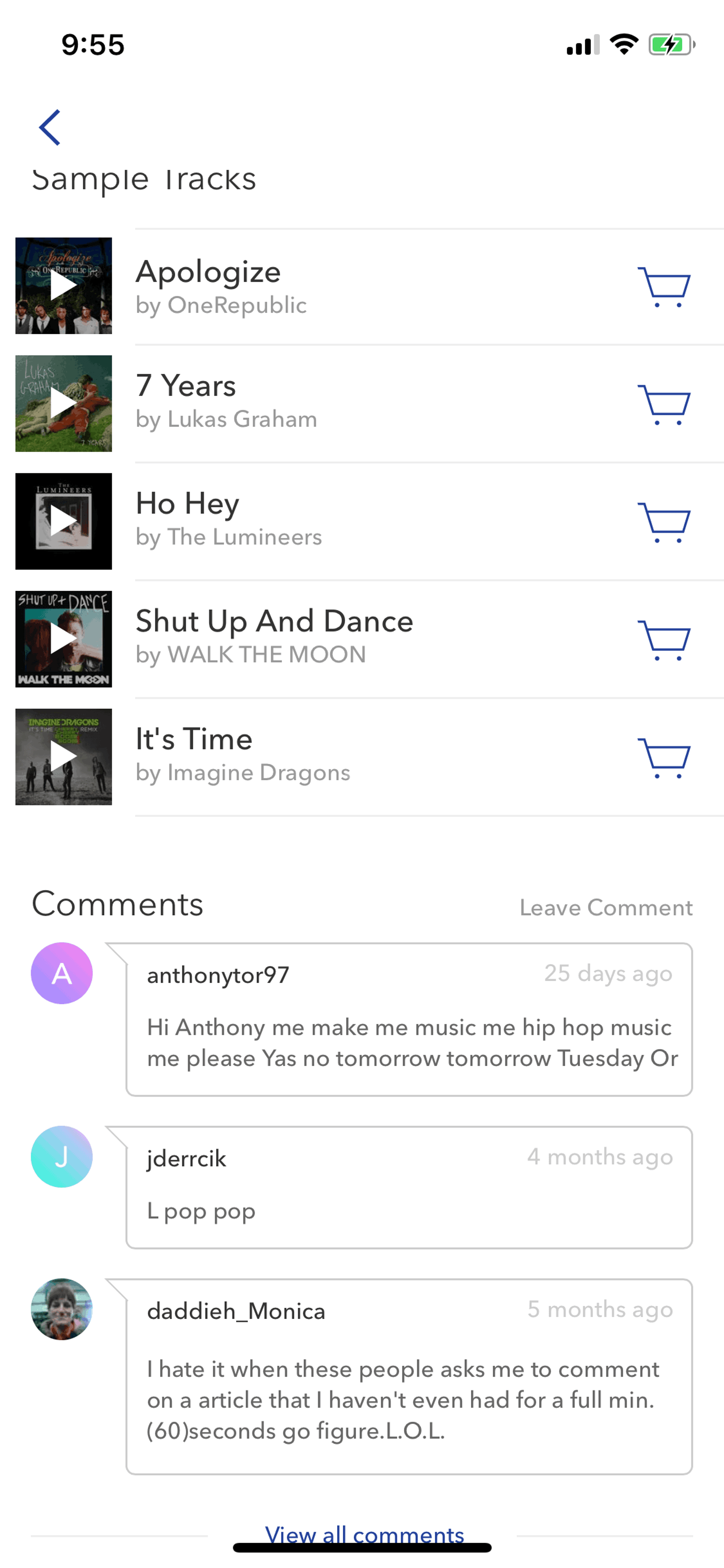 Pandora iOS Music & Audio interface screenshot 13