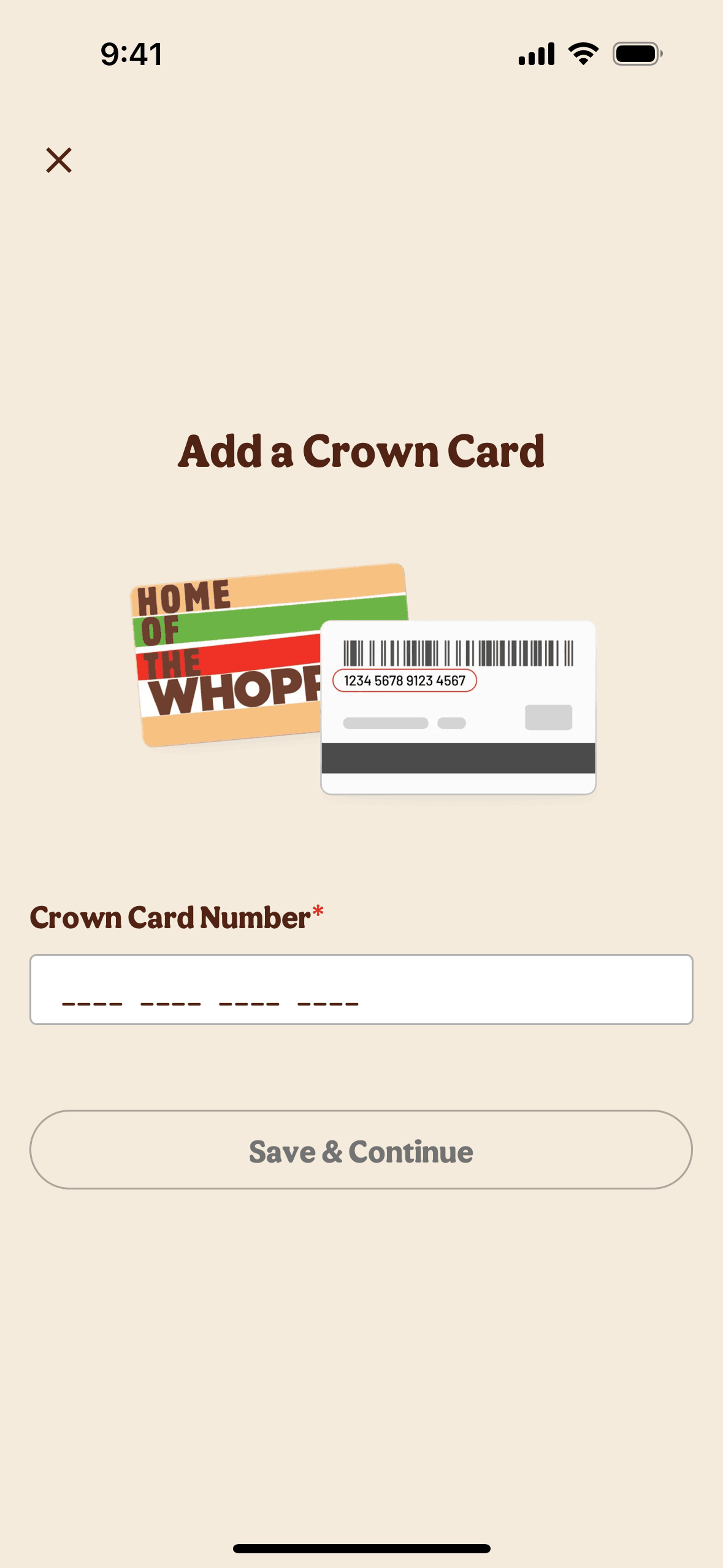 Burger King iOS Food & Drink interface screenshot 20