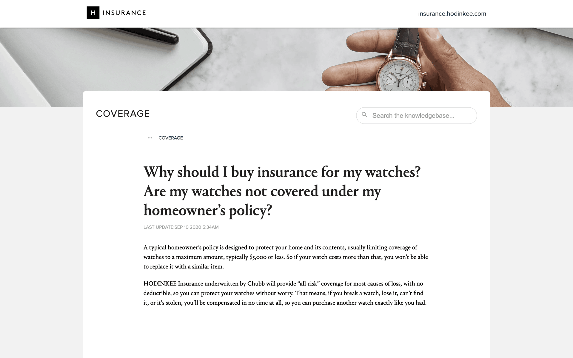 HODINKEE Web Lifestyle interface screenshot 23