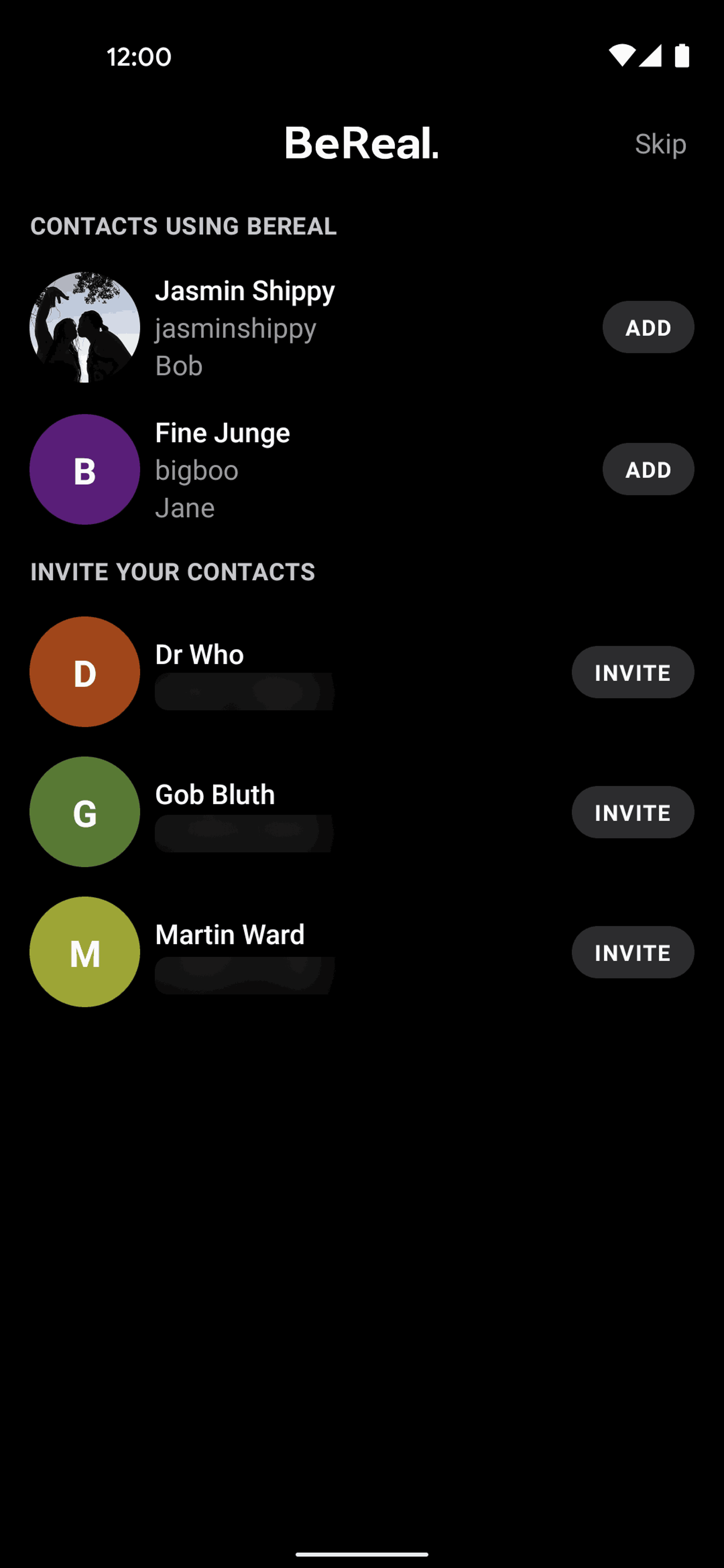 BeReal. Android Social Networking interface screenshot 17