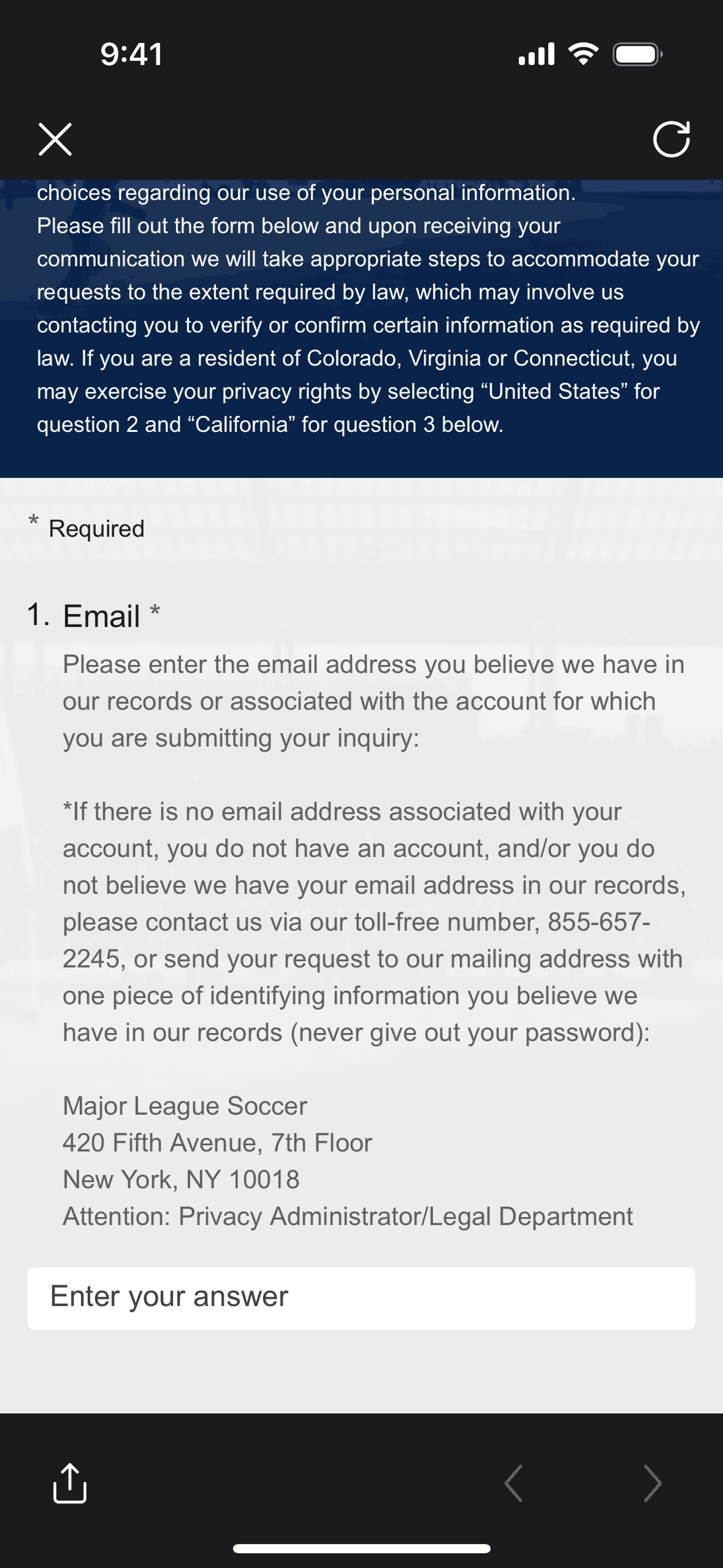 MLS iOS Sports interface screenshot 15
