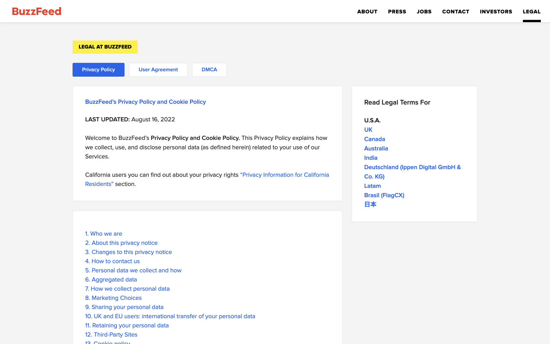 Tasty Web Food & Drink interface screenshot 23