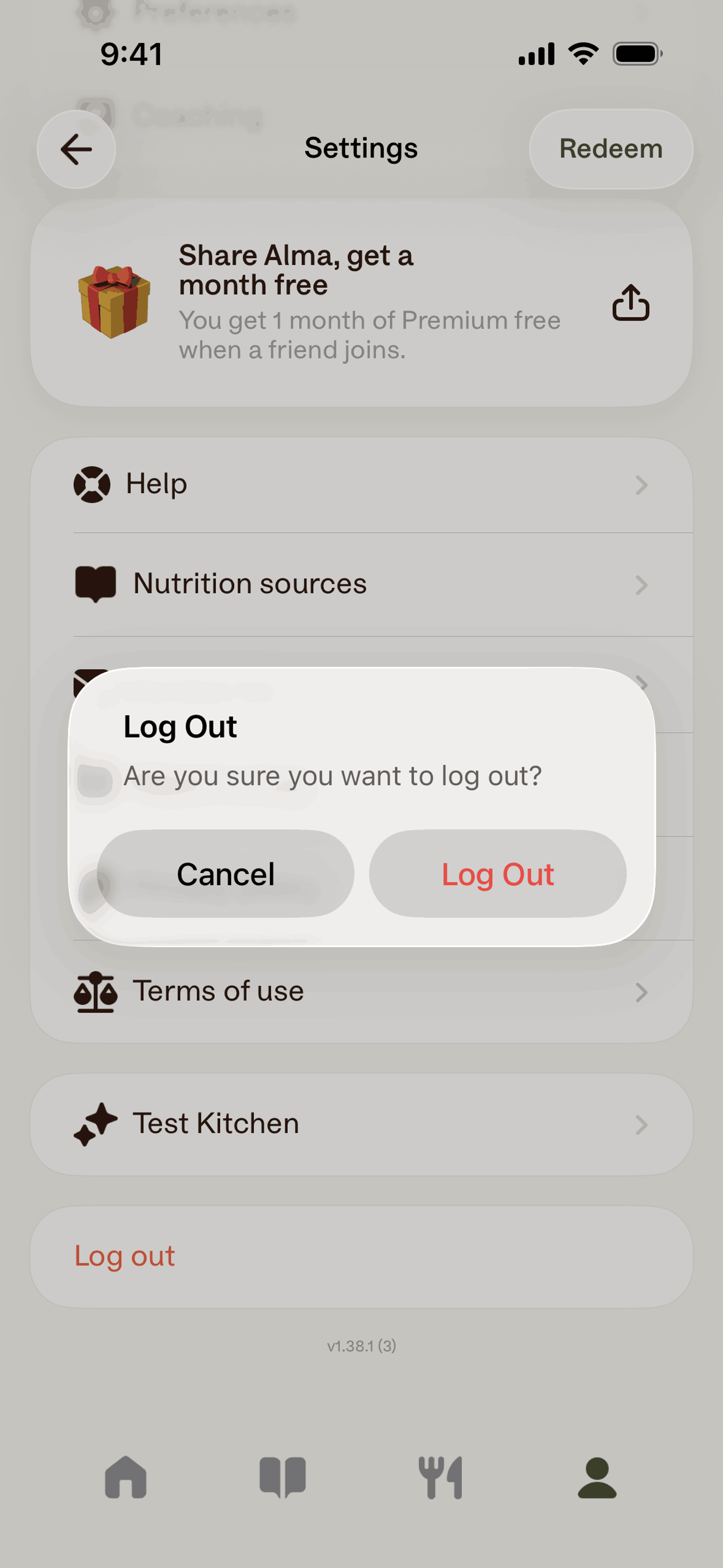Alma iOS AI interface screenshot 12