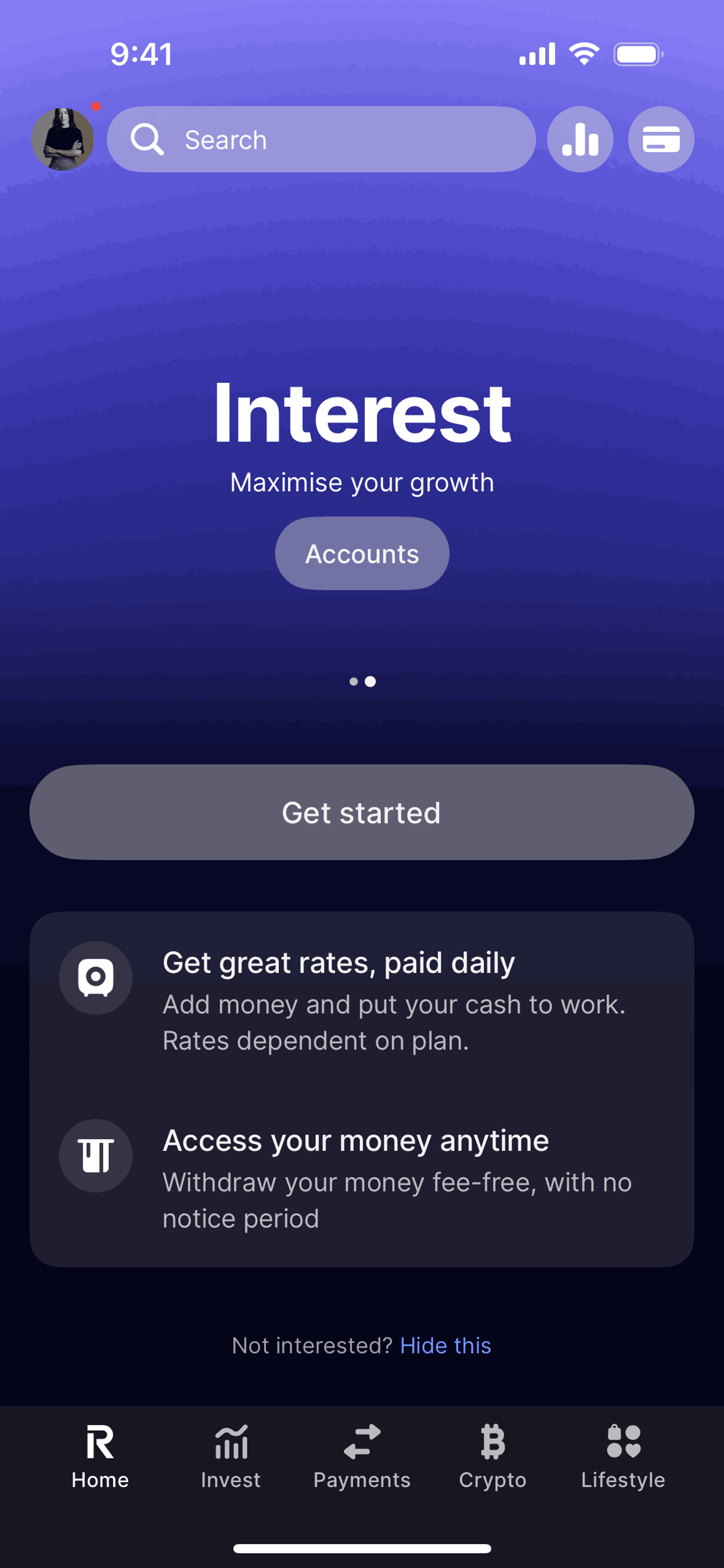 Revolut iOS Finance interface screenshot 13