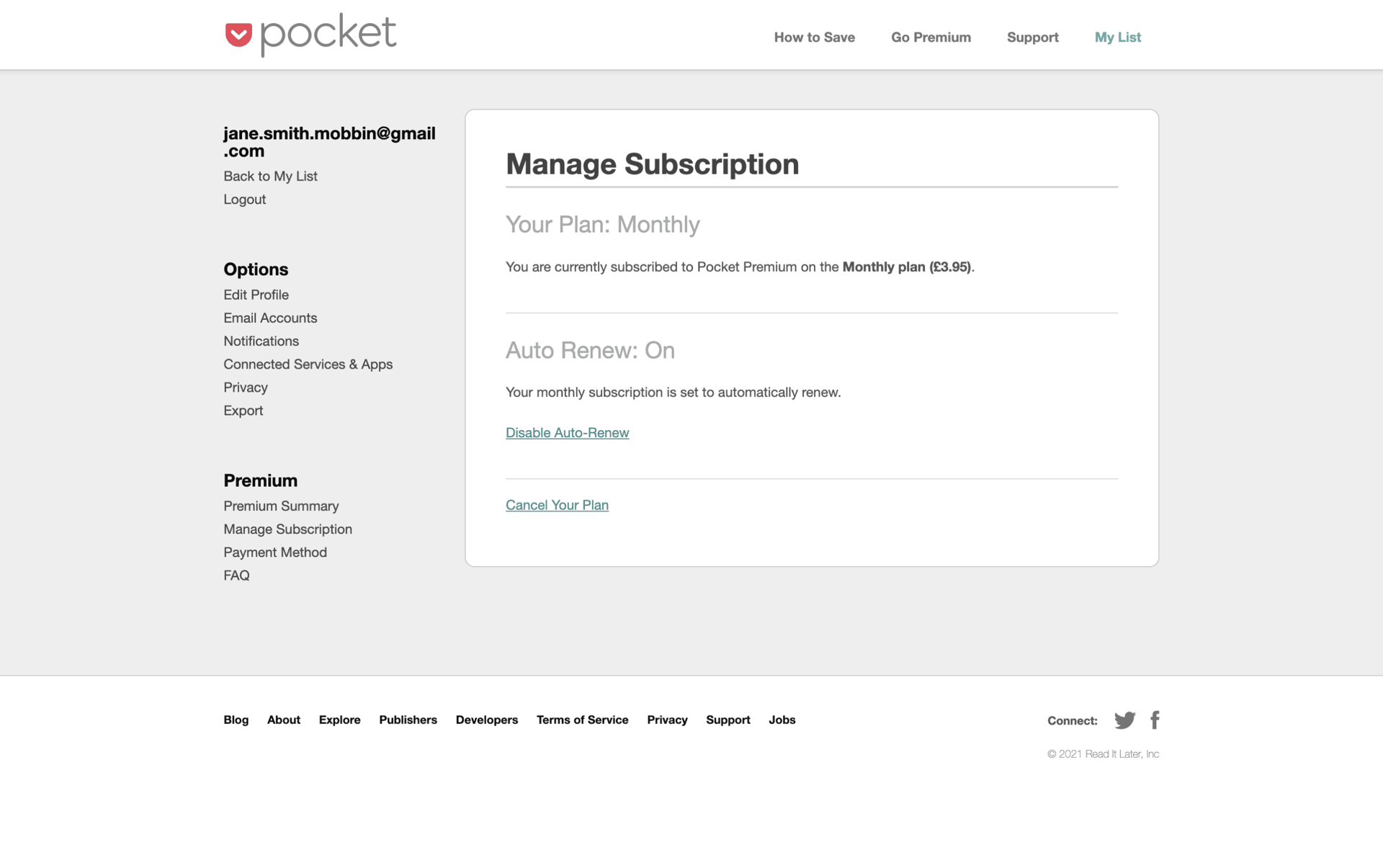 Pocket Web News interface screenshot 6