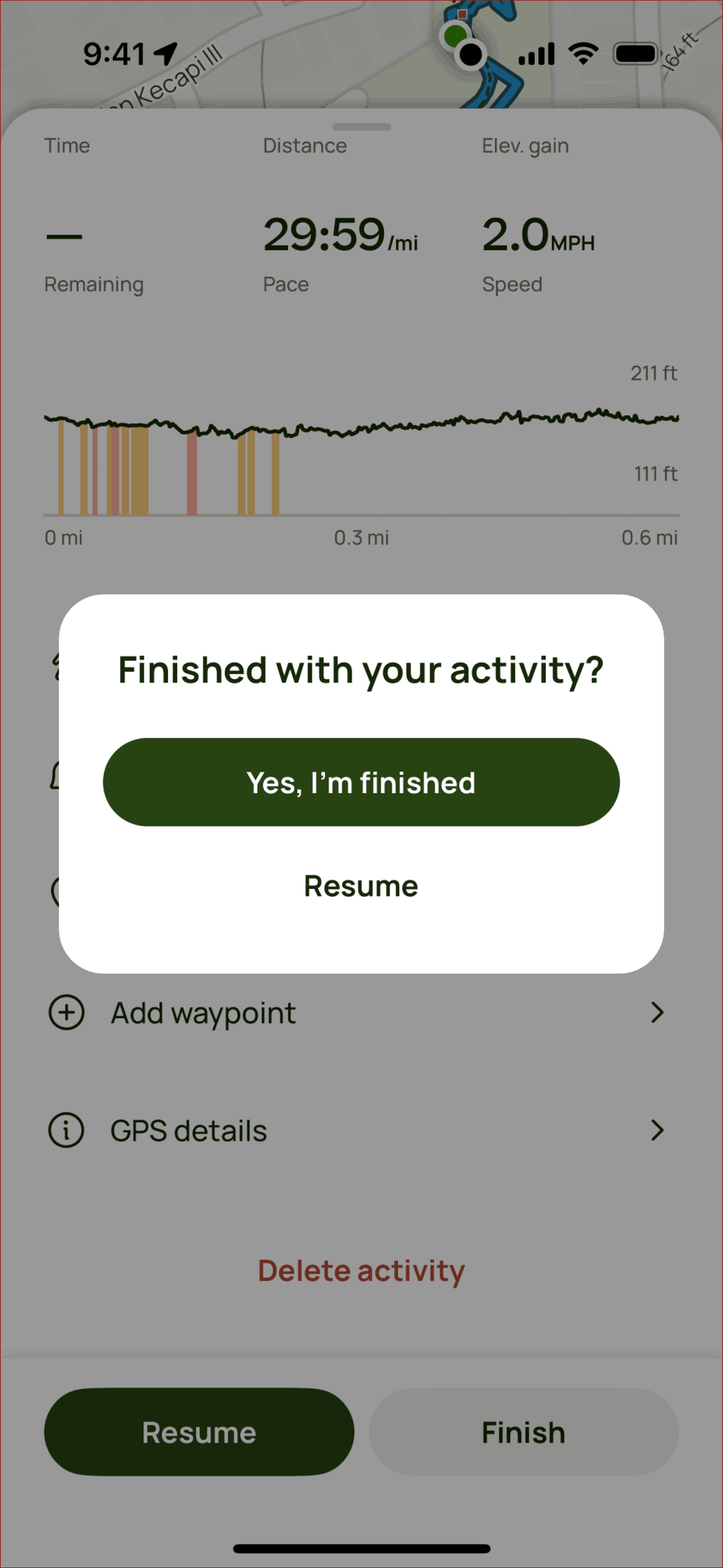 Lifestyle app screen 1