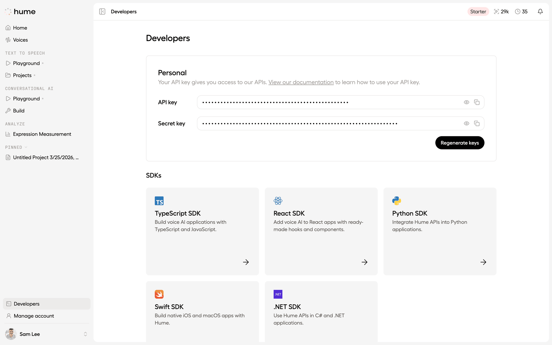 Hume AI Web emotion recognition interface screenshot 19