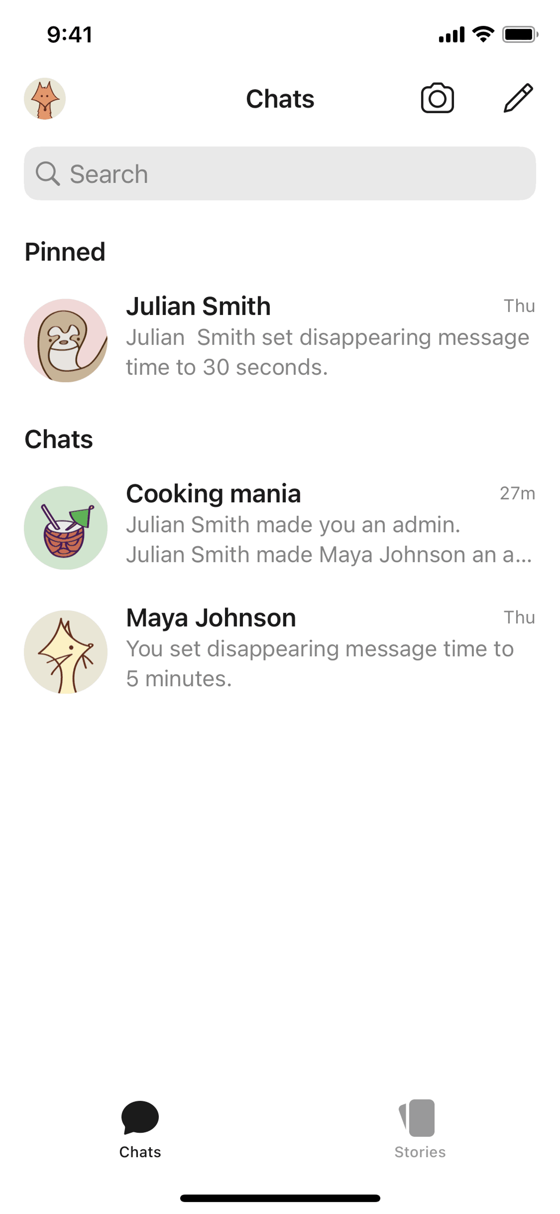 Signal iOS Social Networking interface screenshot 17