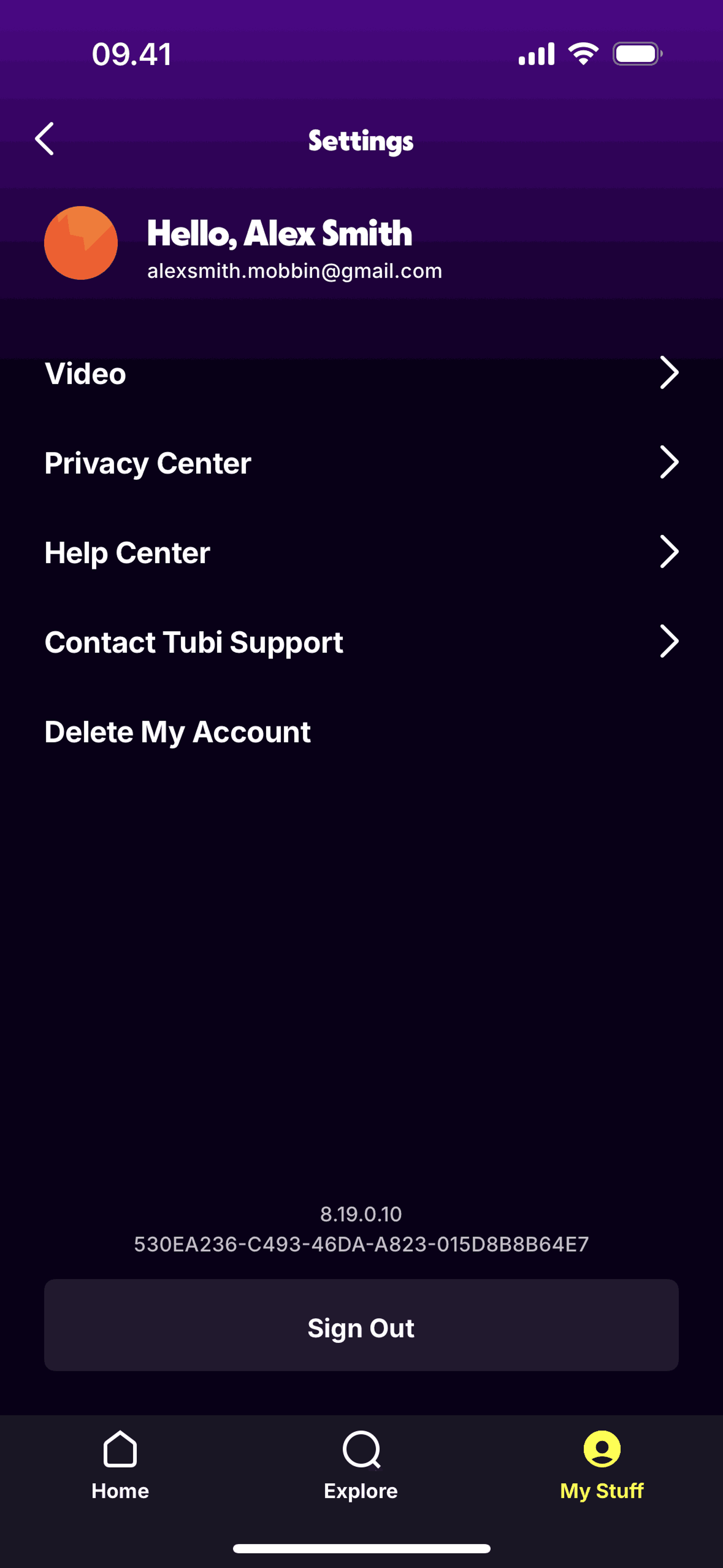 Tubi iOS Entertainment interface screenshot 24