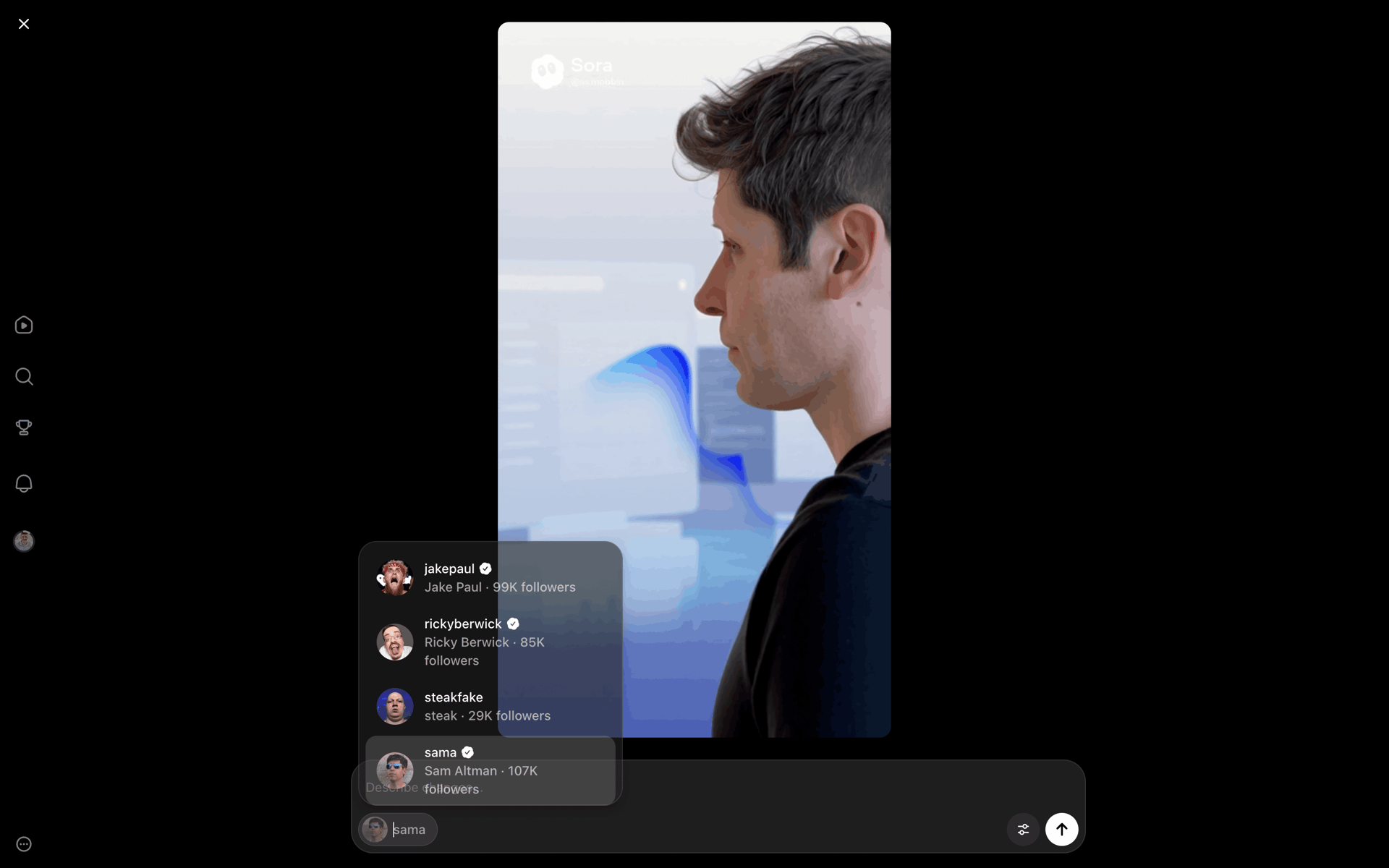 Sora Web AI interface screenshot 21