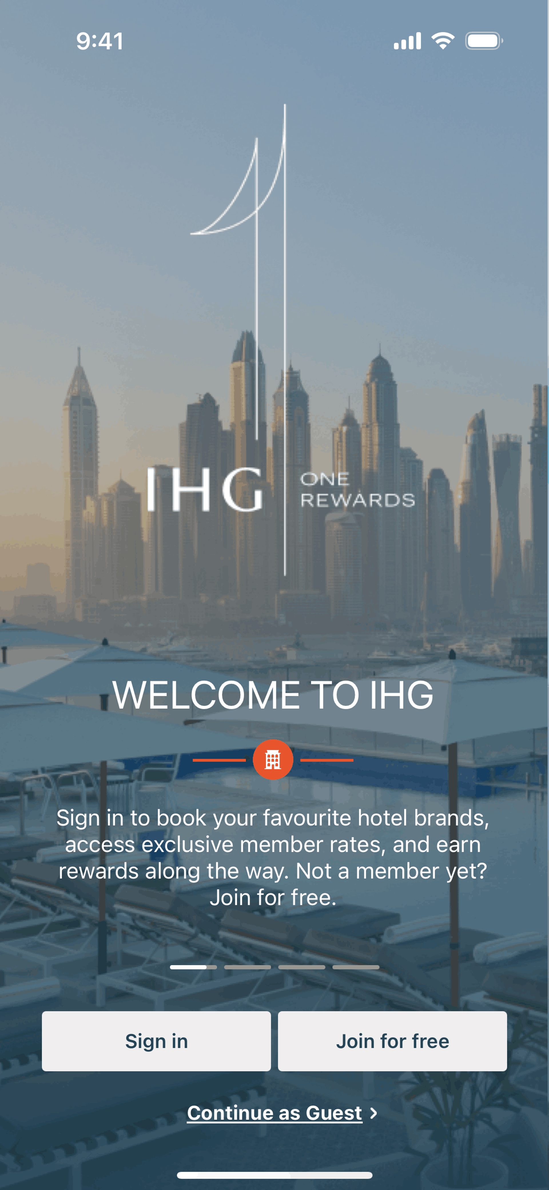 IHG Hotels & Rewards iOS Travel & Transportation interface screenshot 3
