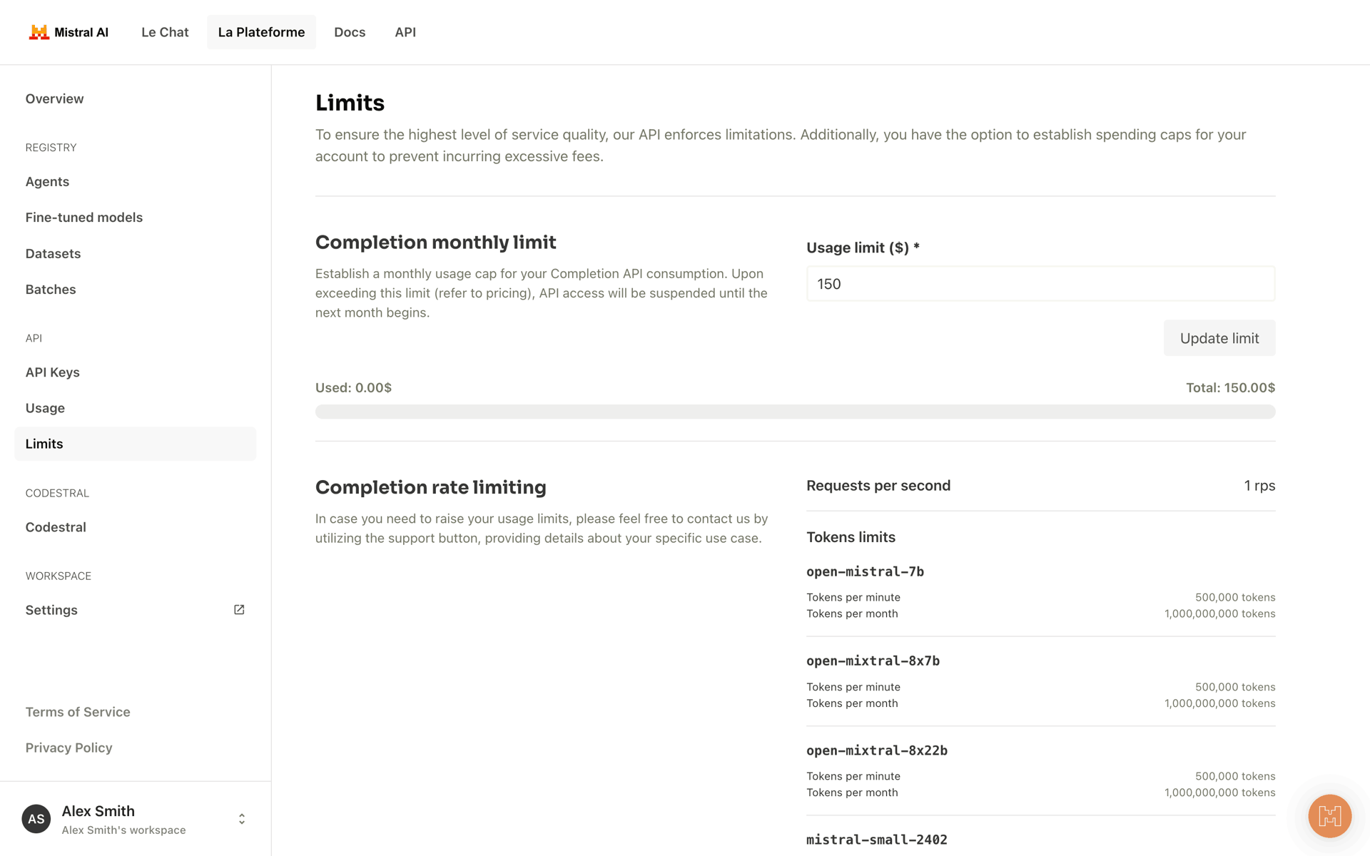 Mistral AI Web AI interface screenshot 9