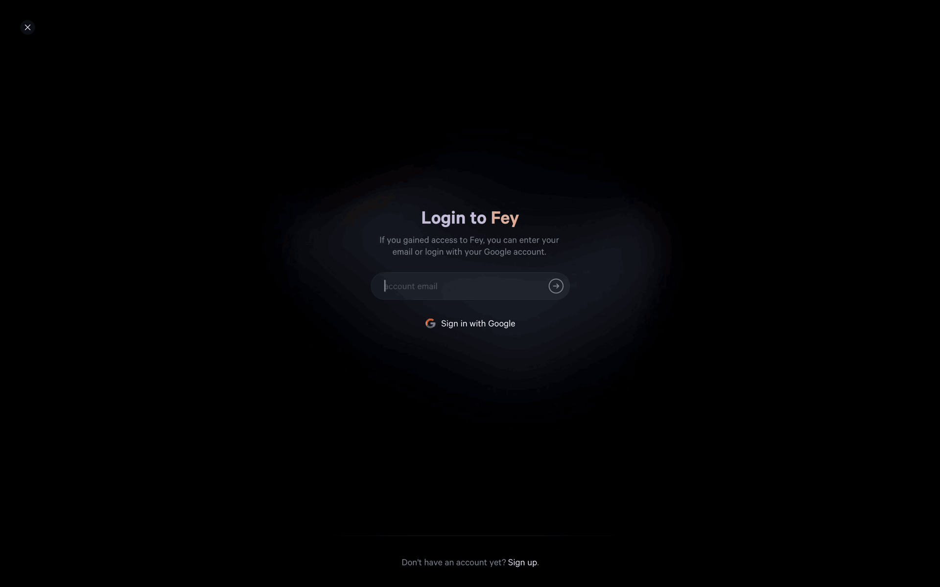 Fey Web Finance interface screenshot 22