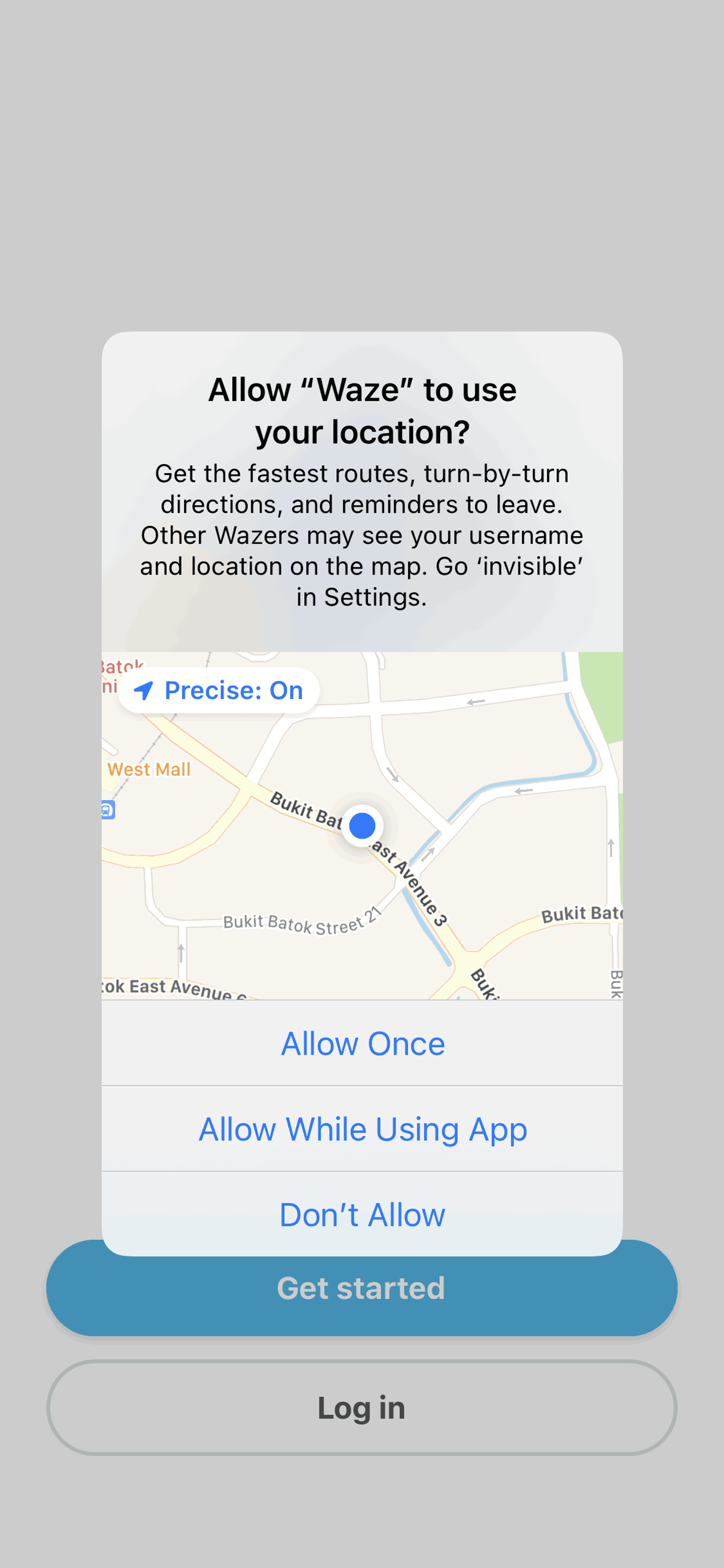 Waze iOS Maps & Navigation interface screenshot 2