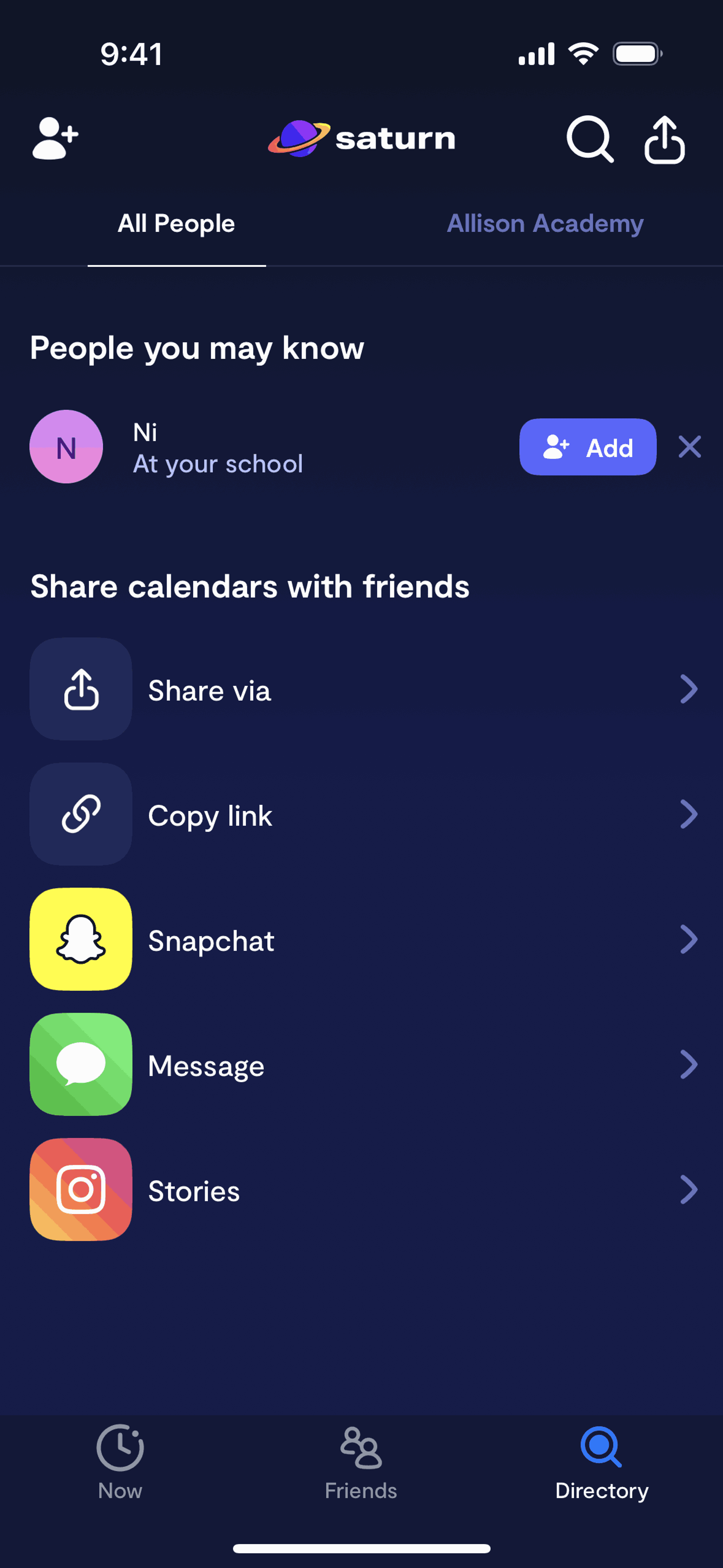 Saturn Calendar iOS Productivity interface screenshot 8