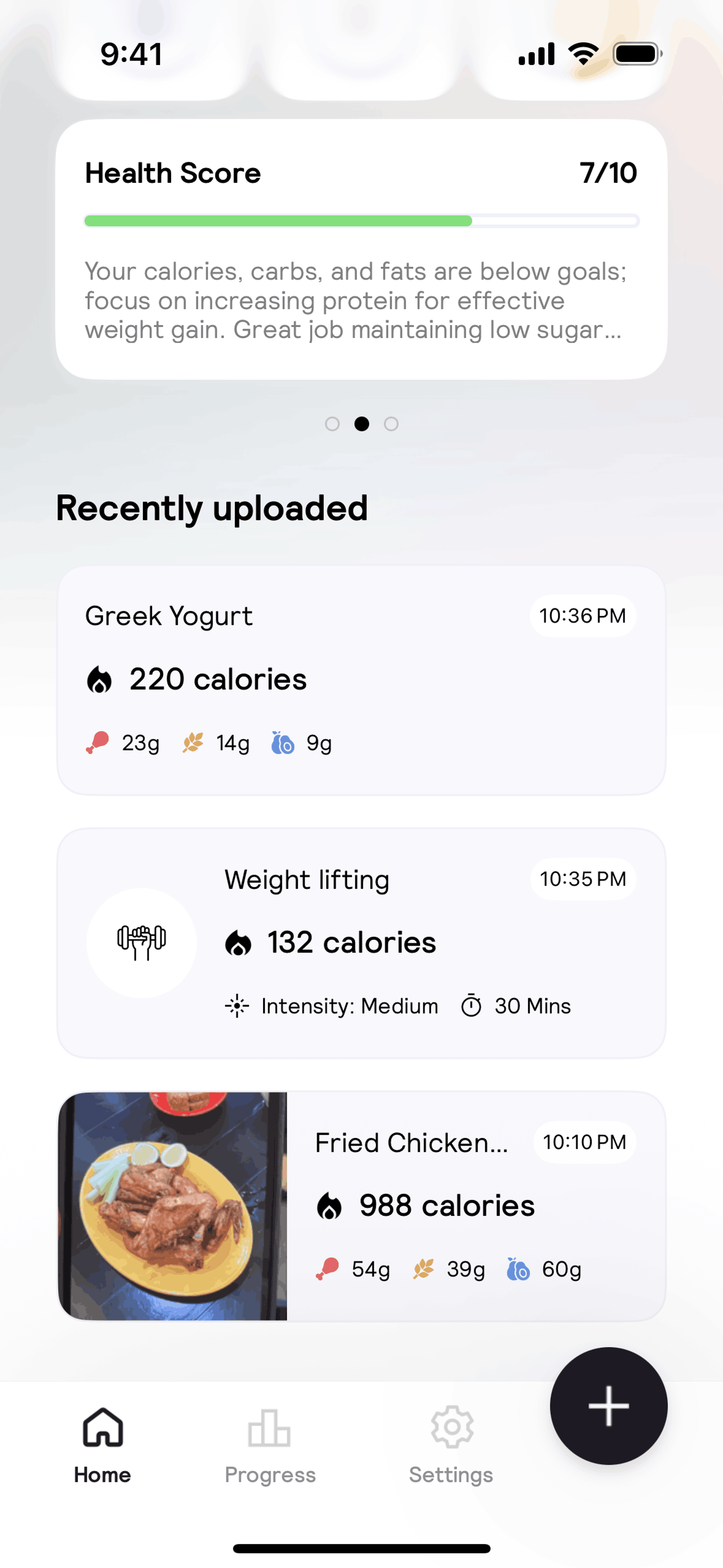 Cal AI iOS AI interface screenshot 7
