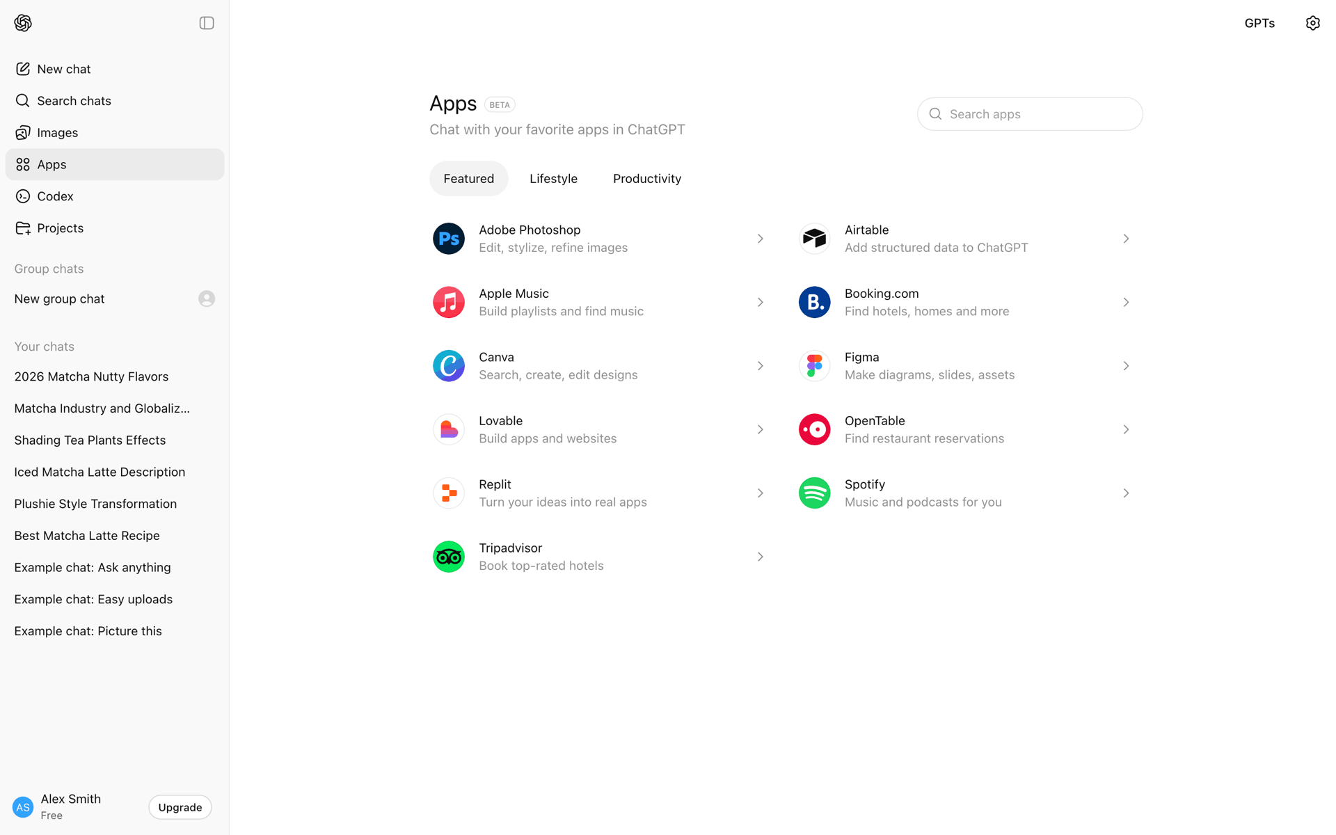 ChatGPT Web AI interface screenshot 21