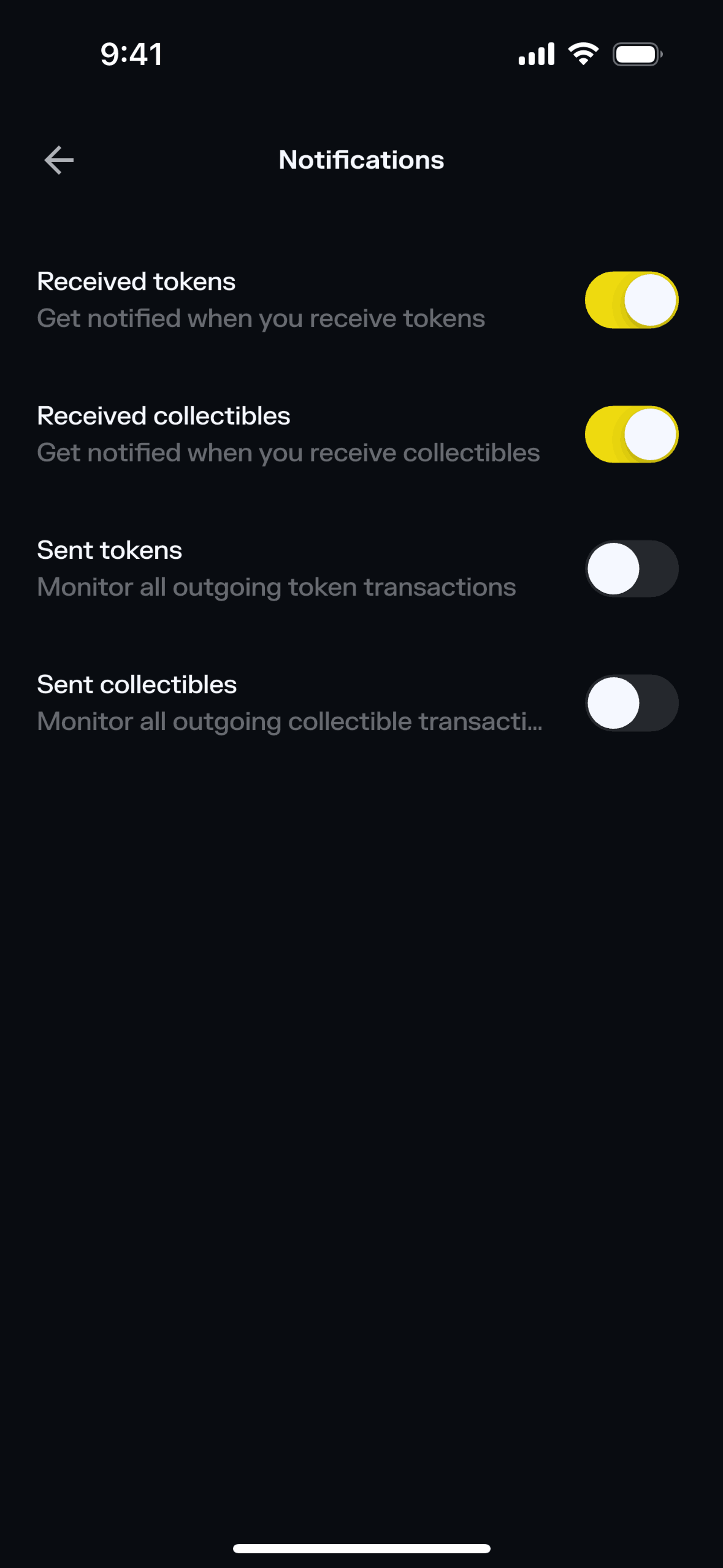 Solflare iOS Crypto & Web3 interface screenshot 20