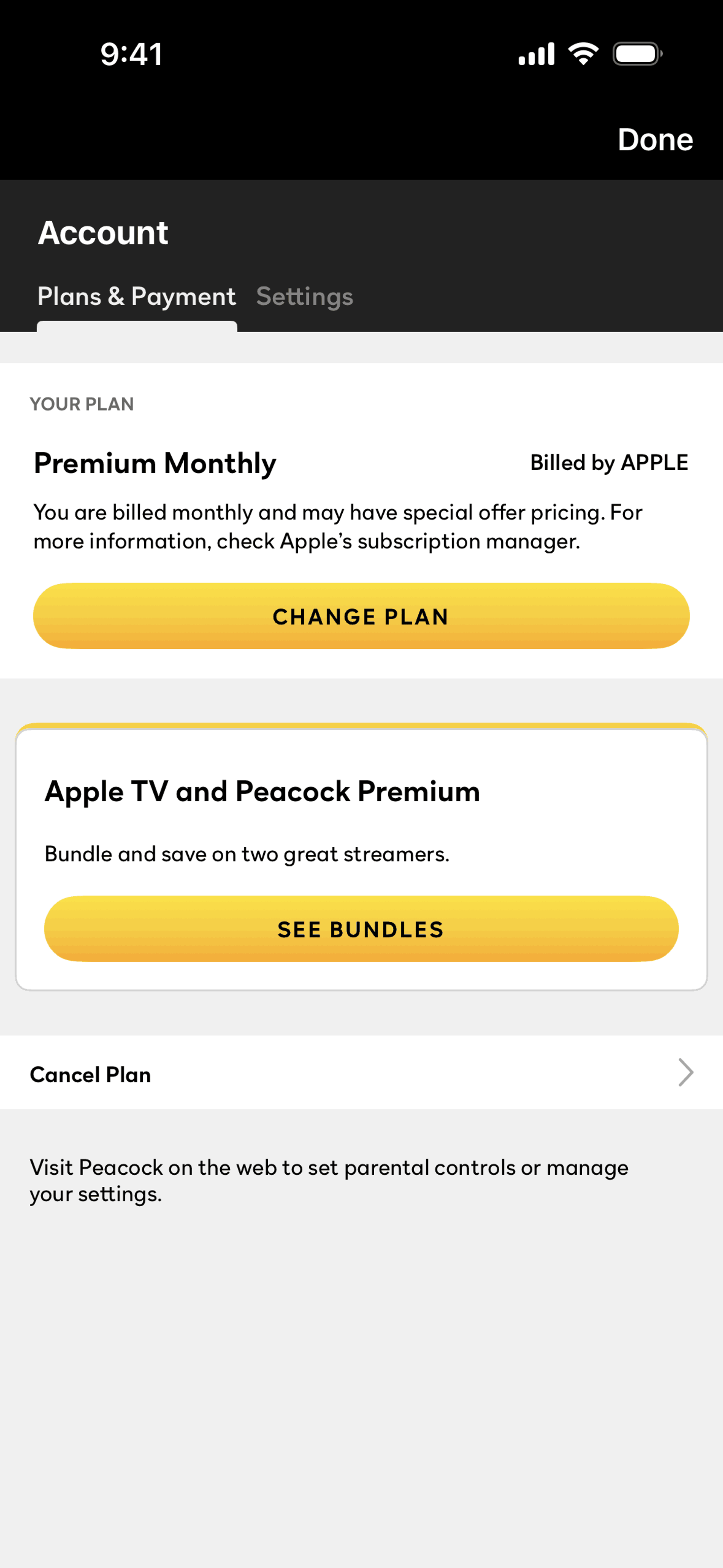 Peacock iOS Entertainment interface screenshot 11