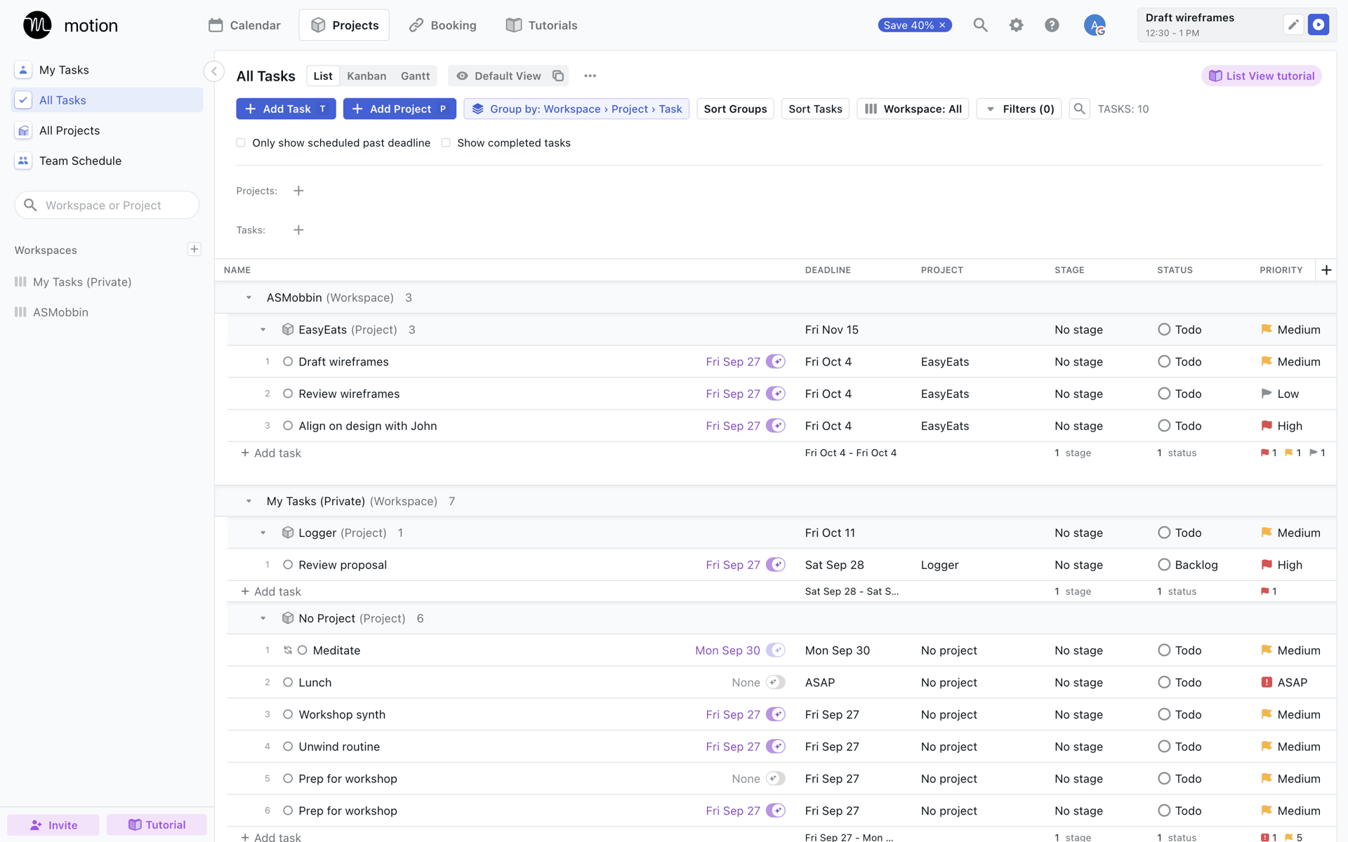 Motion Web AI interface screenshot 24