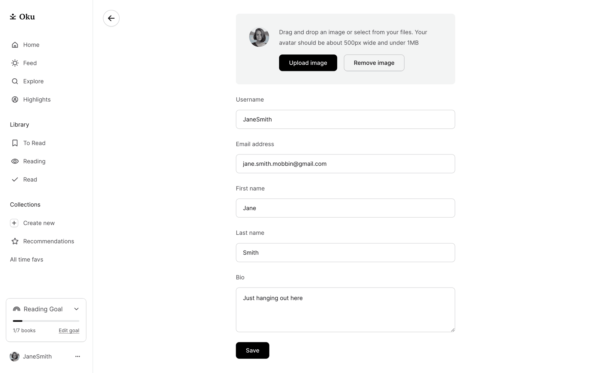 Oku Web Lifestyle interface screenshot 5