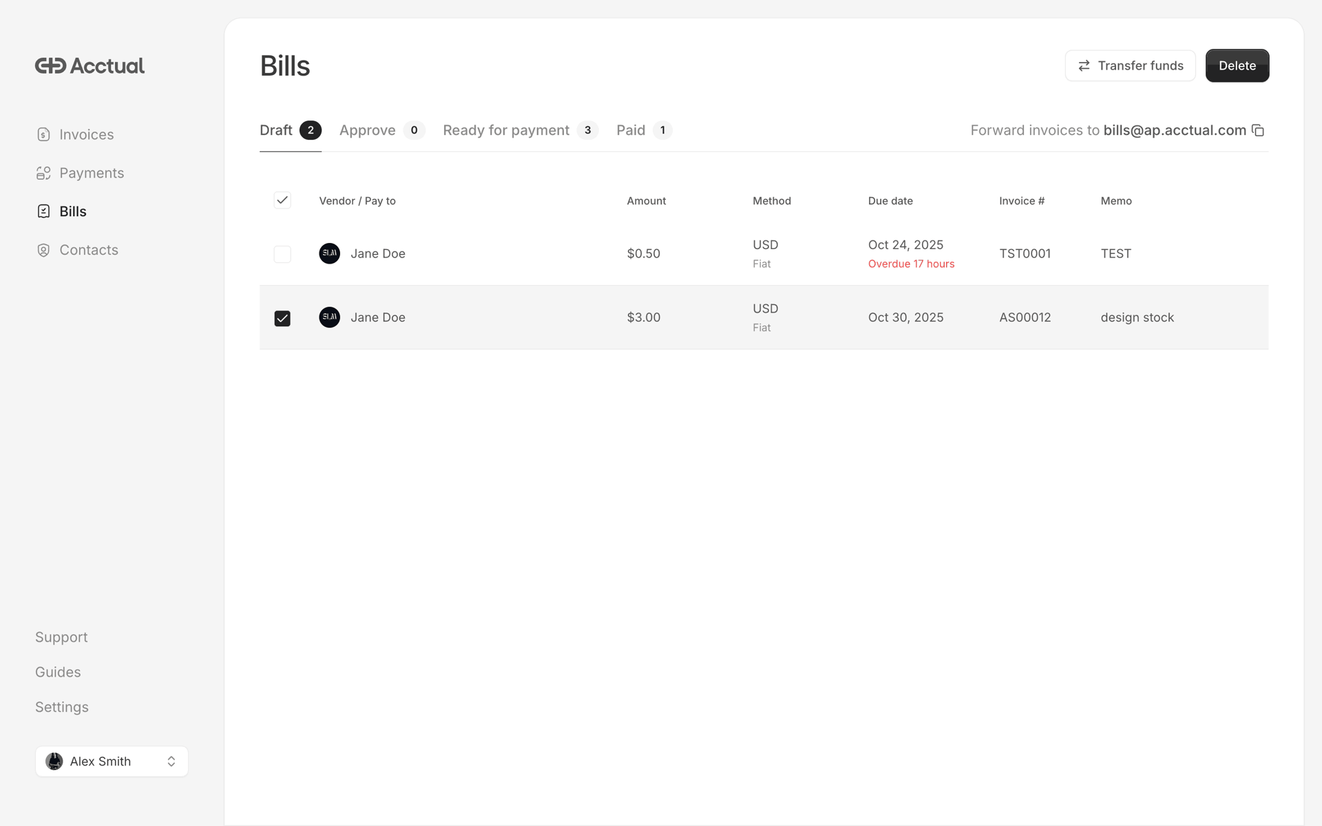 Acctual Web Finance interface screenshot 12